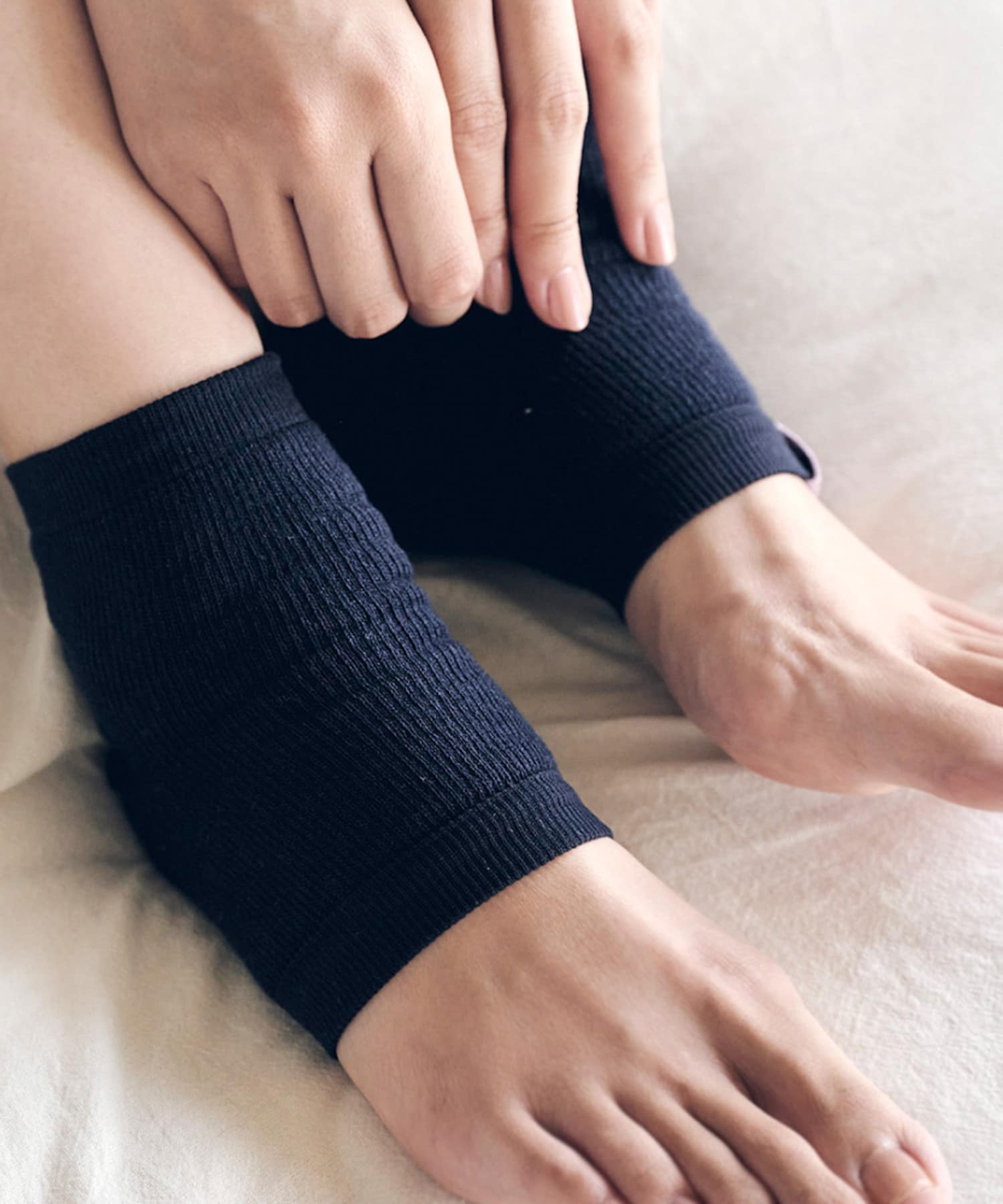 eume　かかとソックス ネイビー FREE