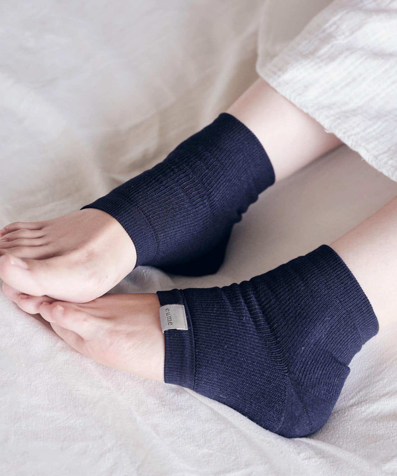 eume　かかとソックス ネイビー FREE