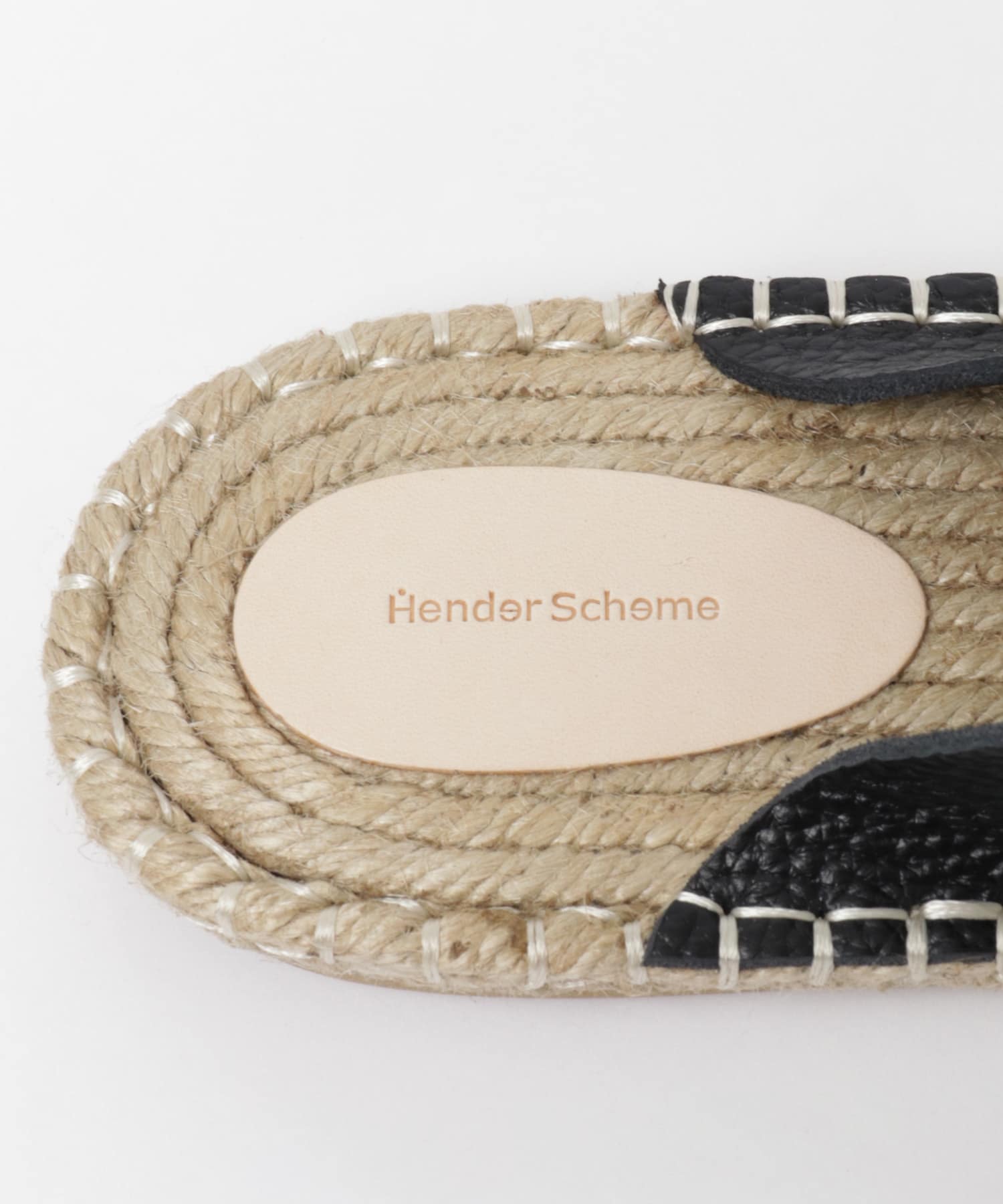 Hender Scheme　jute mule grain leather BLACK 4
