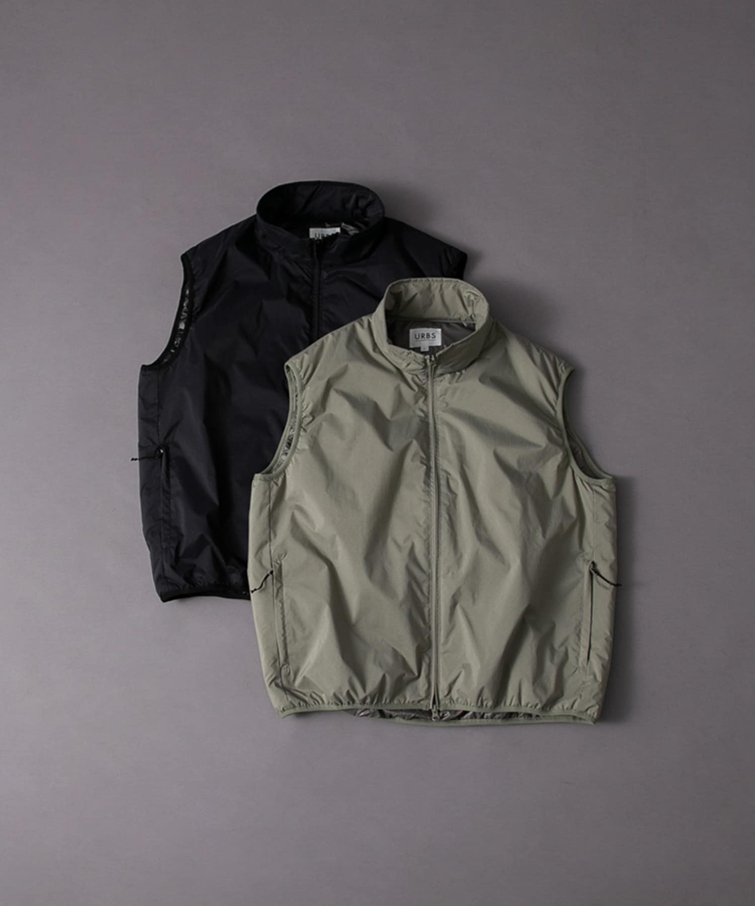 URBS　EPIC NYLON VEST KHAKI M