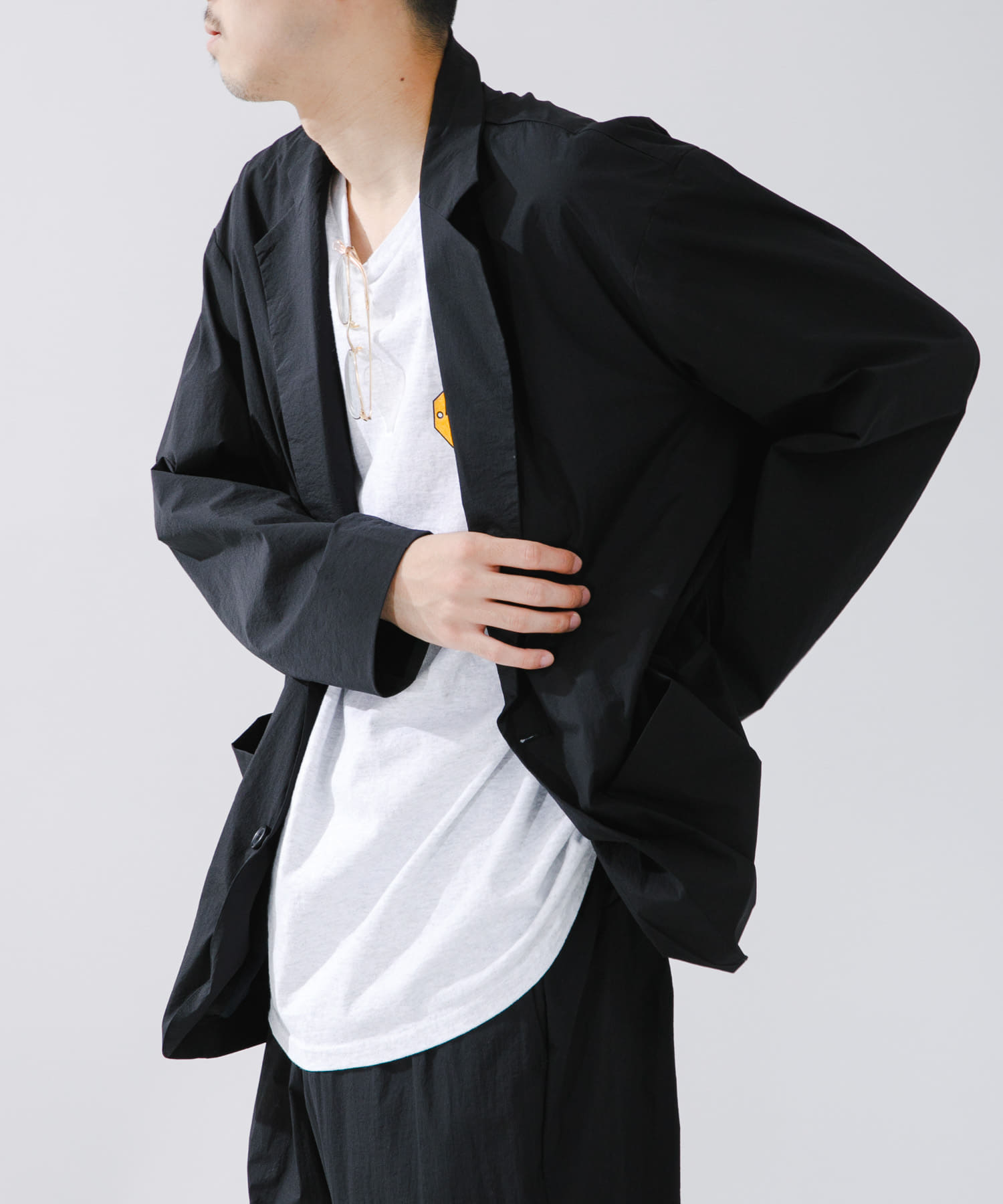 model身長：180cm 着用サイズ：L