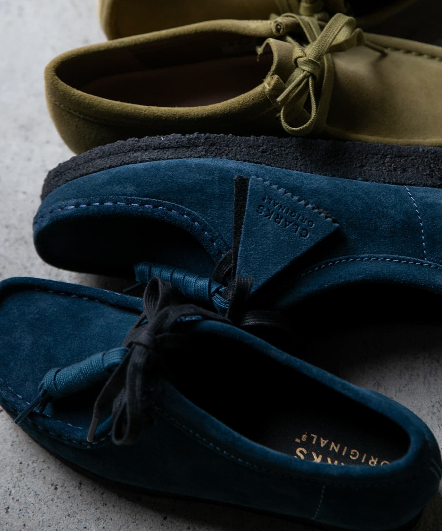 Clarks　wallabee Deep Blue 5.5