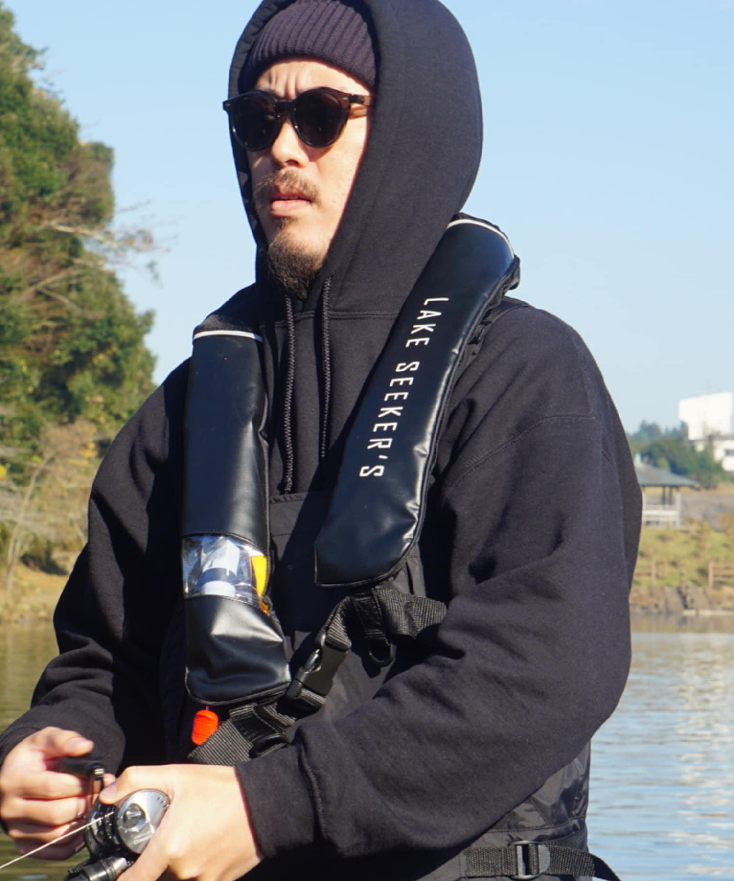 別注』LAKE SEEKERS×Bluestorm Life Jacket Shoulder(one Black