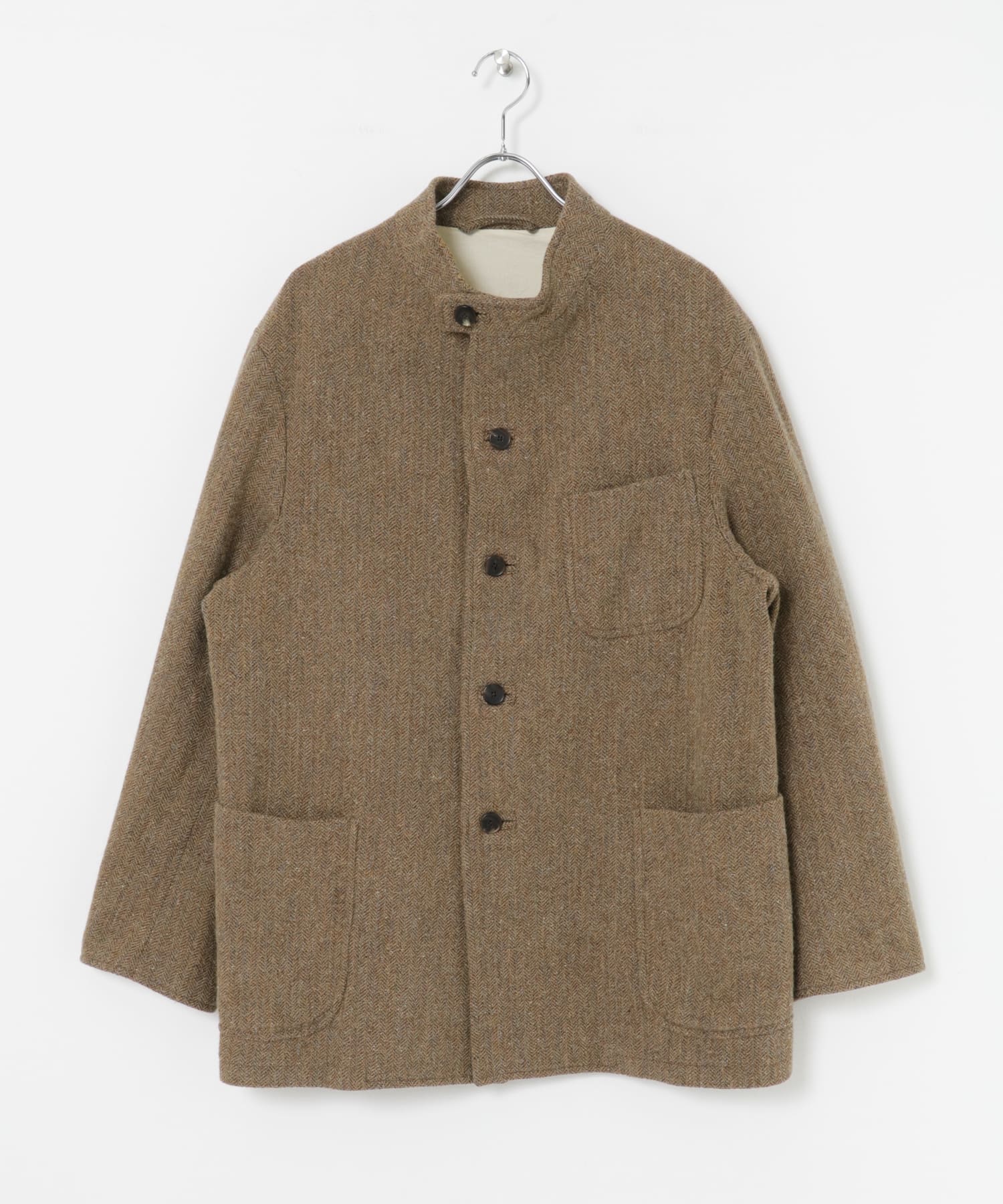 A PRESSE　Tweed Hunting Jacket BROWN 2