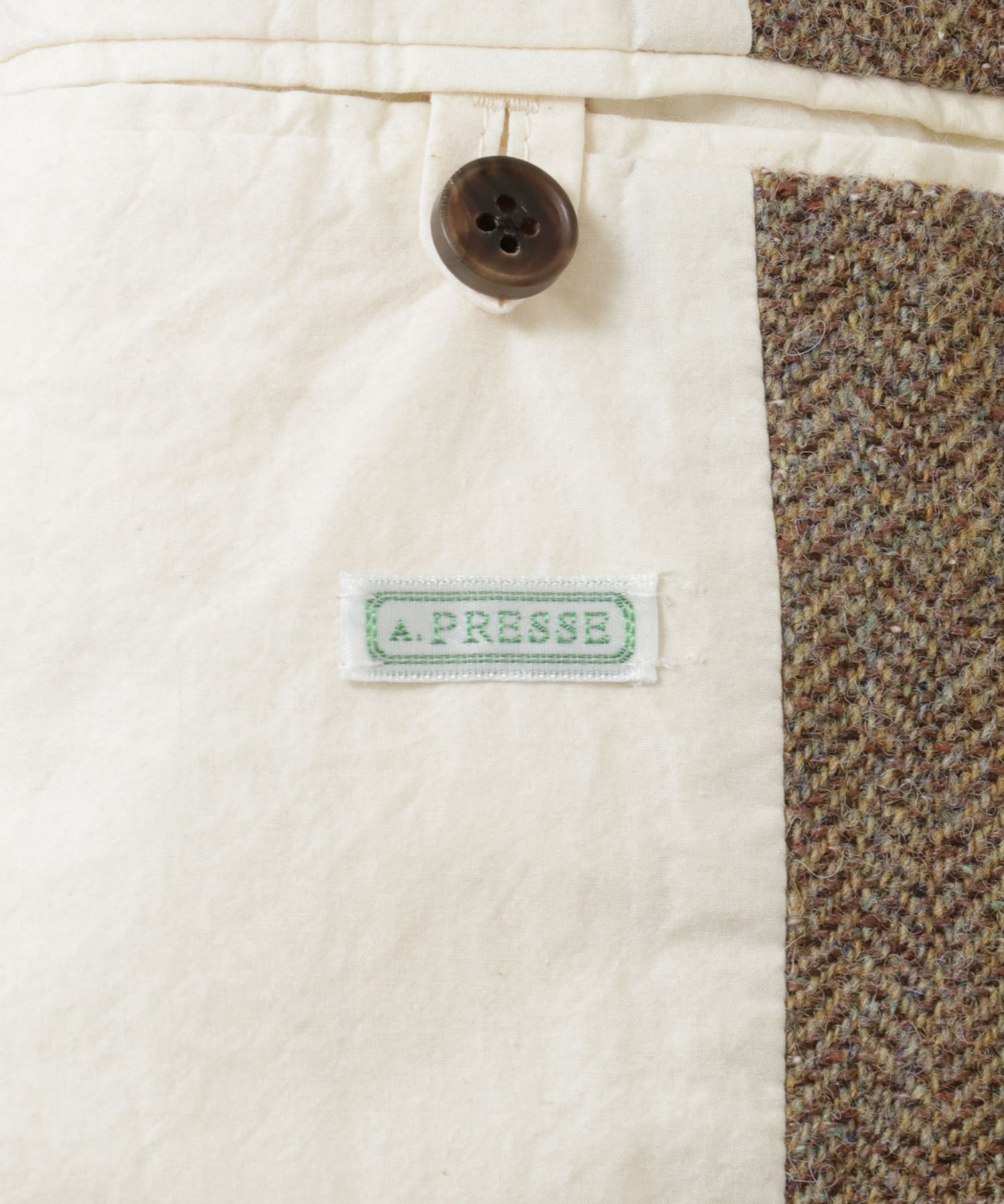 A PRESSE　Tweed Hunting Jacket BROWN 2