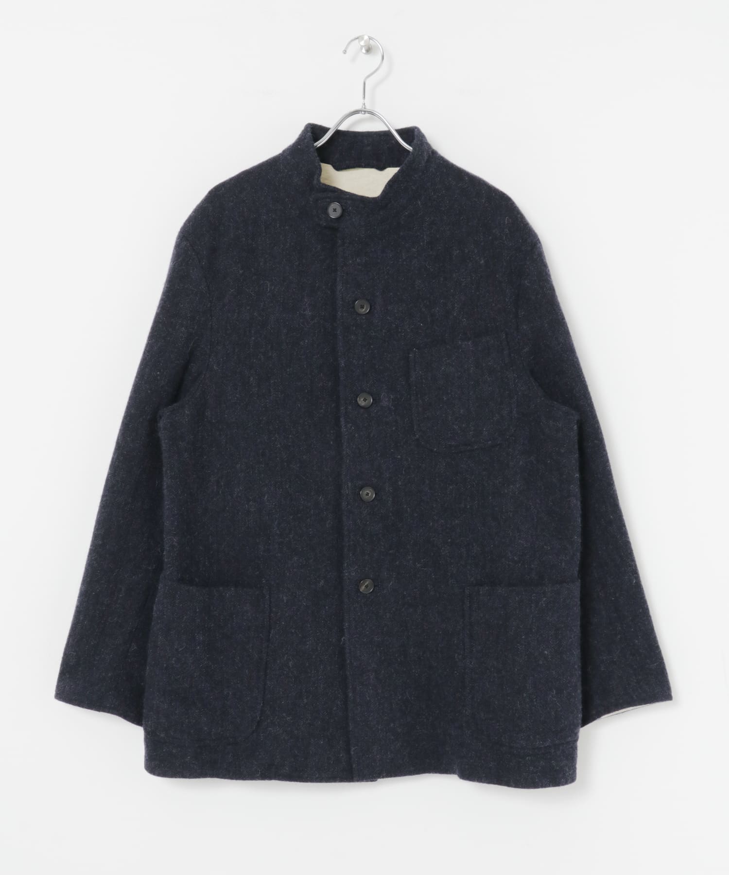 A PRESSE　Tweed Hunting Jacket NAVY 2