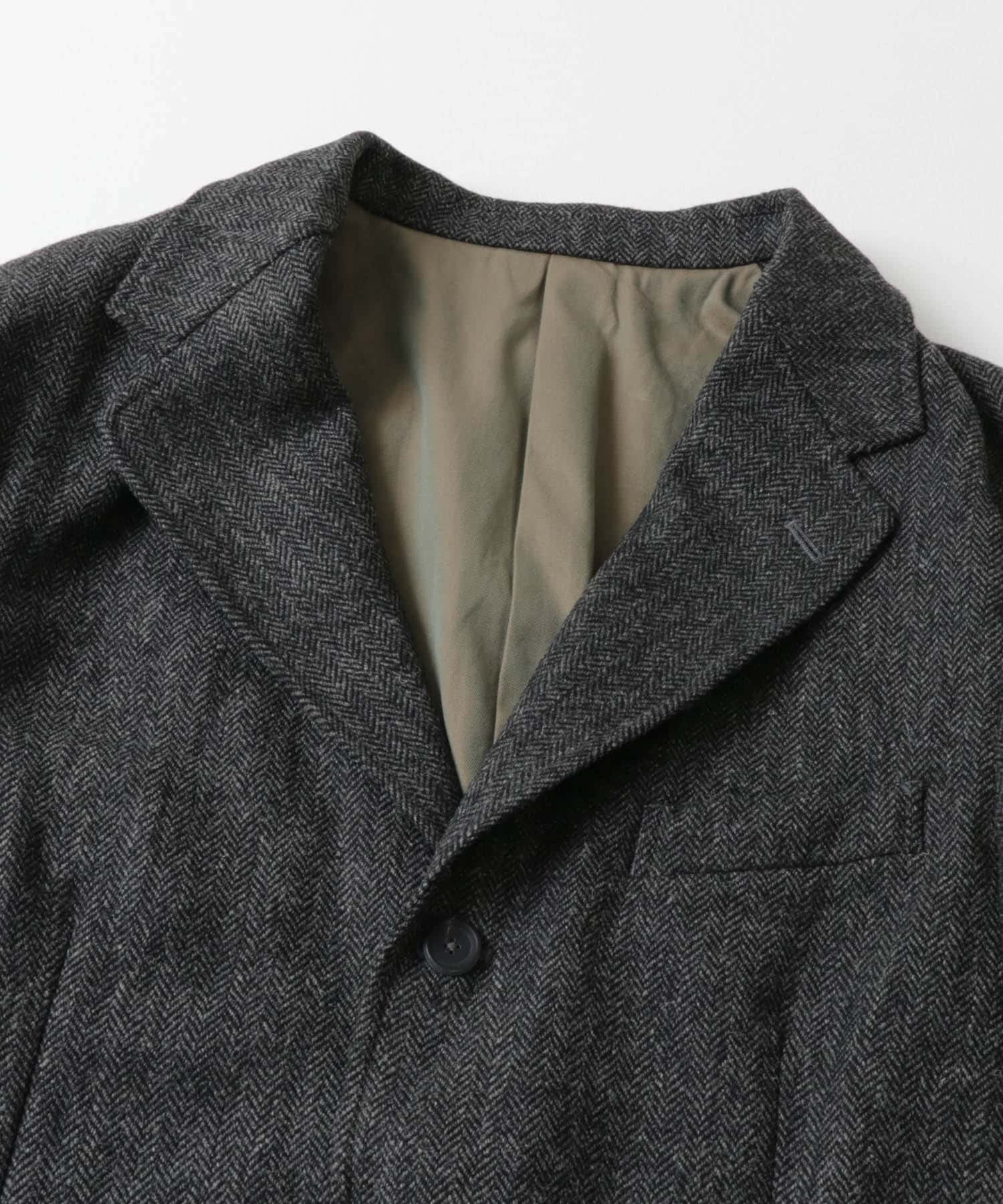 A PRESSE Tweed Tailored Jacket(2 CHARCOAL): アウター｜URBAN