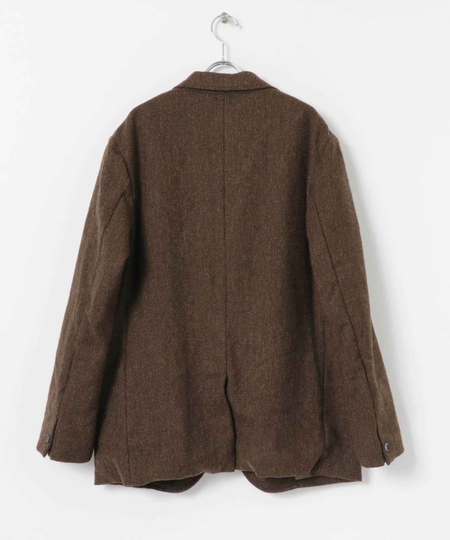 A PRESSE　Tweed Tailored Jacket BROWN 2