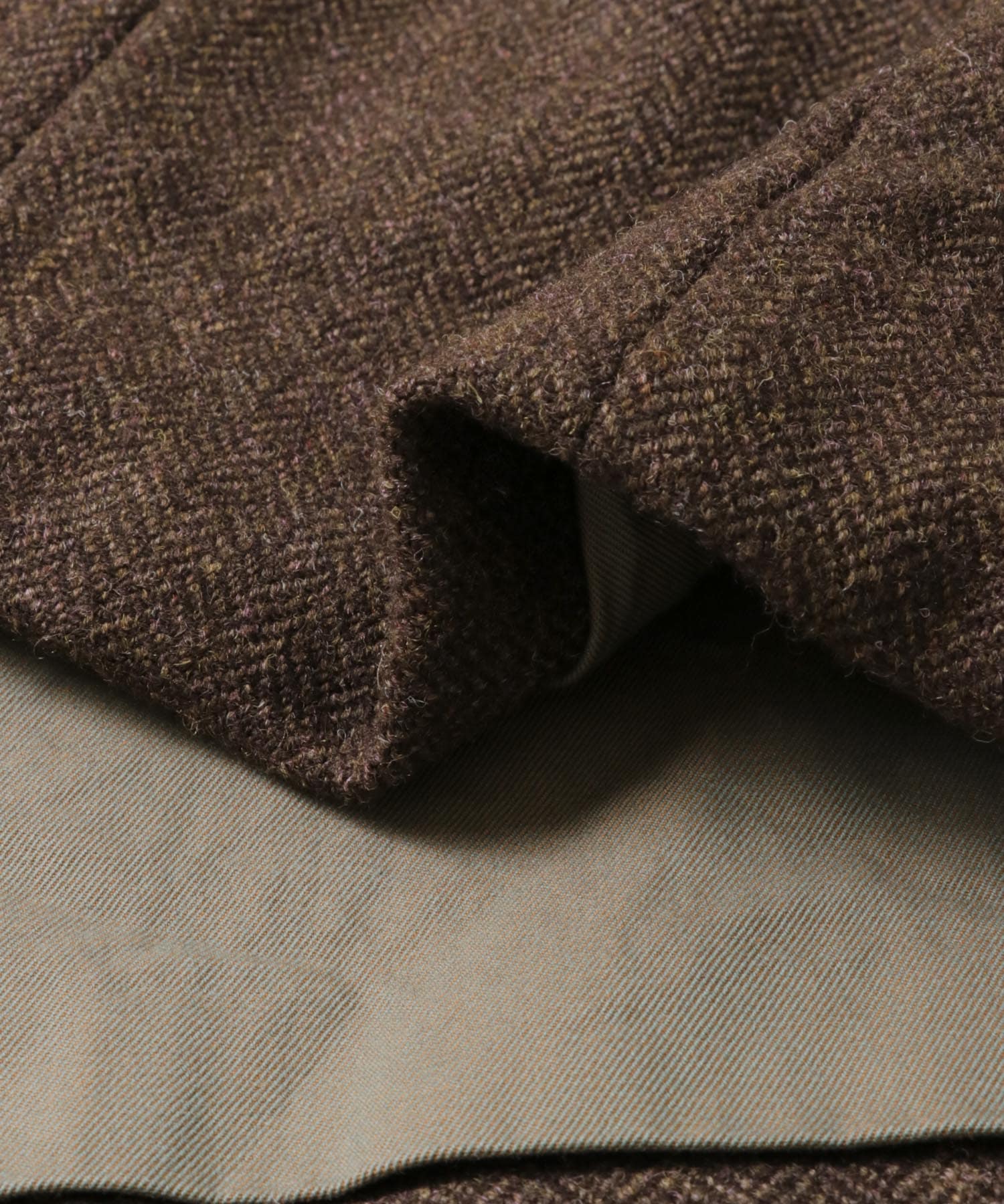 A PRESSE　Tweed Tailored Jacket BROWN 2