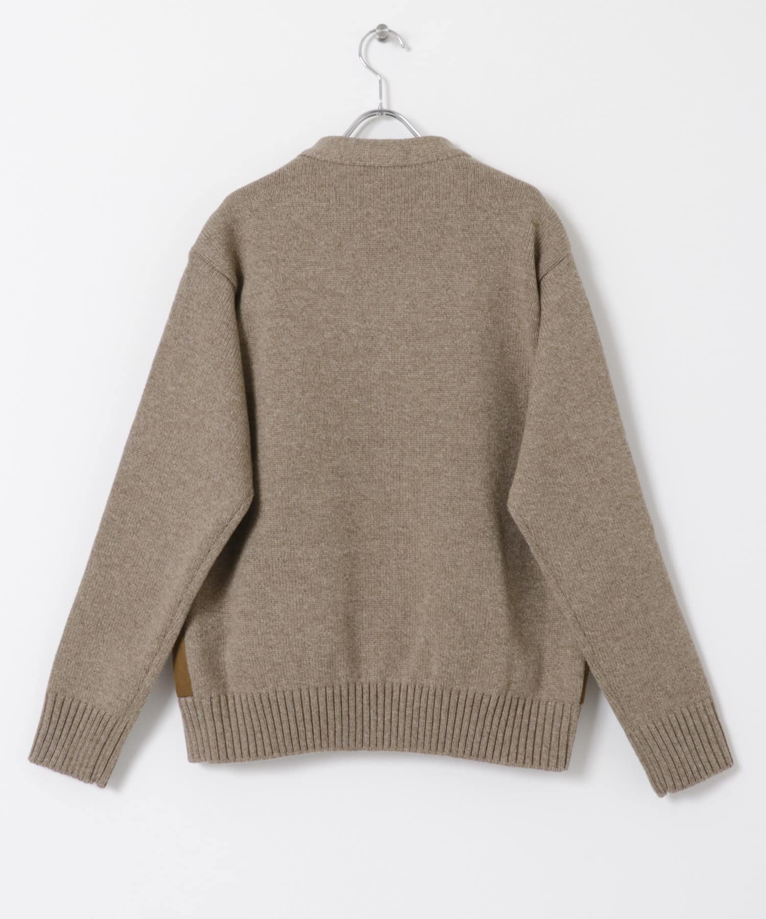 A PRESSE　Cashmere Suede C Cardigan BEIGE 2