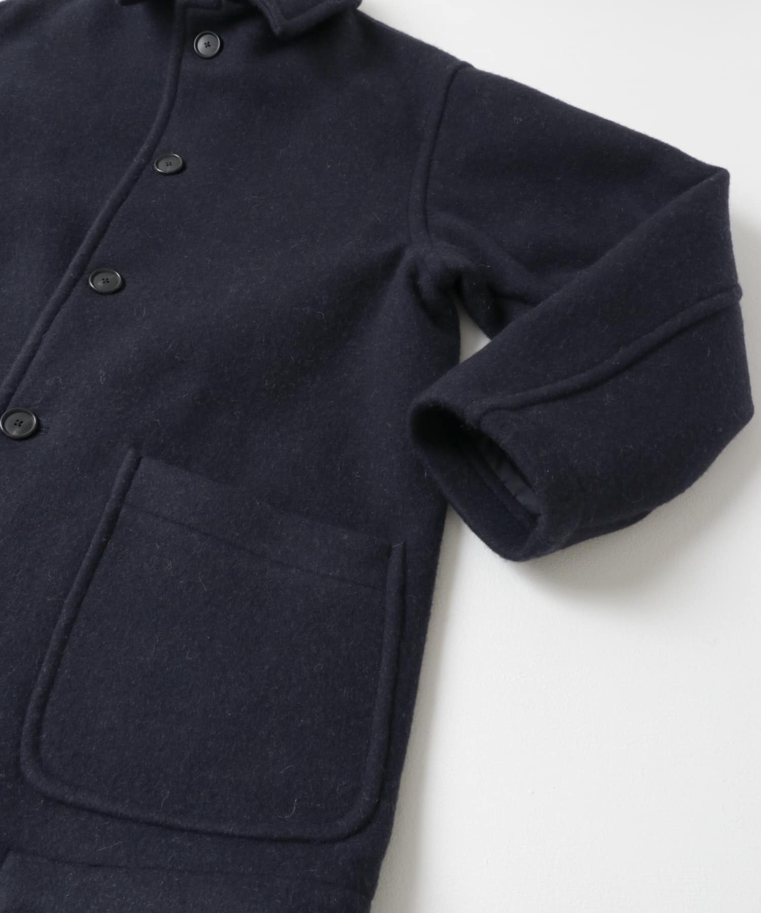 A PRESSE　Double Face Cashmere Coat NAVY 2