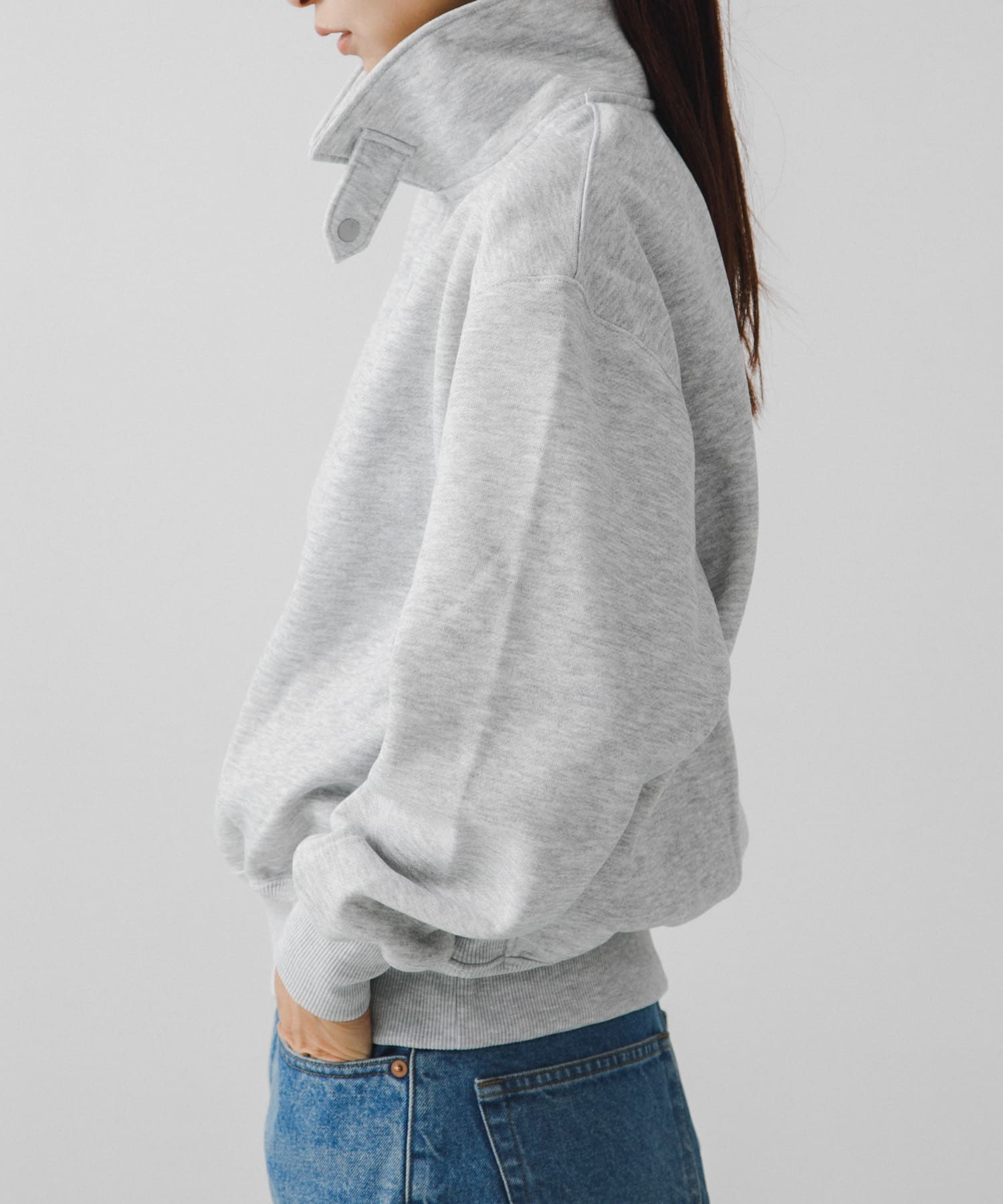 DAIWA PIER39 Ws TECH SWEAT SNAP PULLOVER(FREE TOP GRAY): トップス