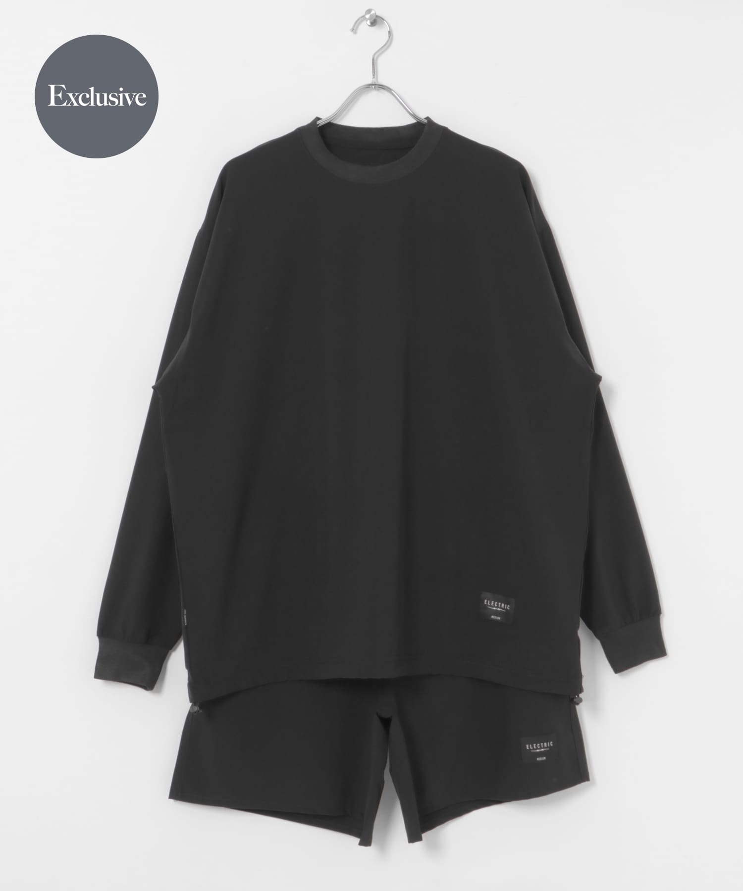 『別注』ELECTRIC×LAKE SEEKERS　NYLON STRETCH SET LT/SH BLACK M
