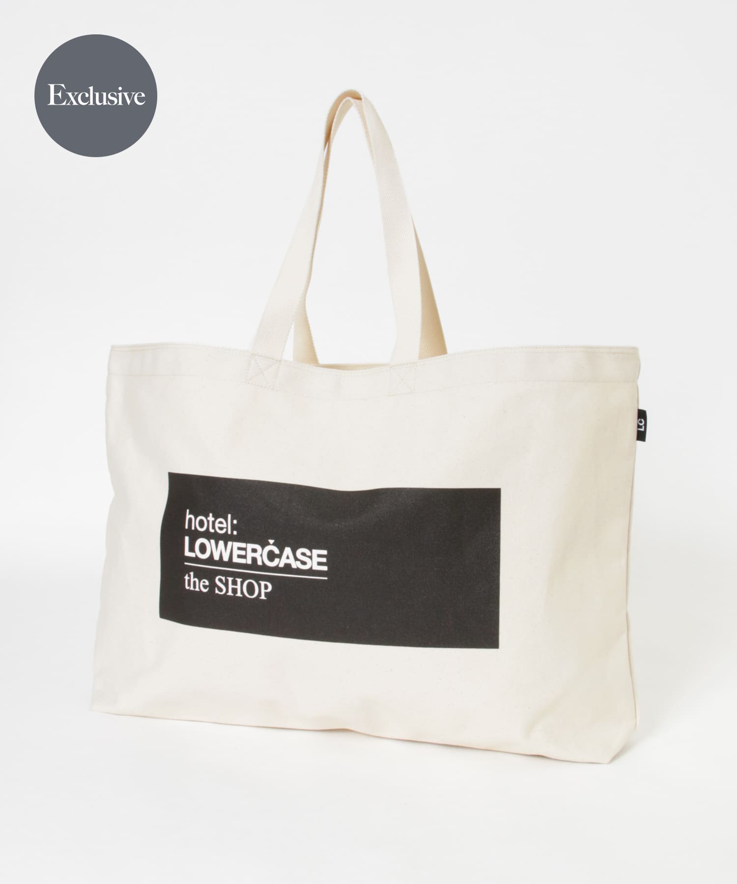『別注』LOWERCASE×URBS　キャンバストートXL WHITE FREE