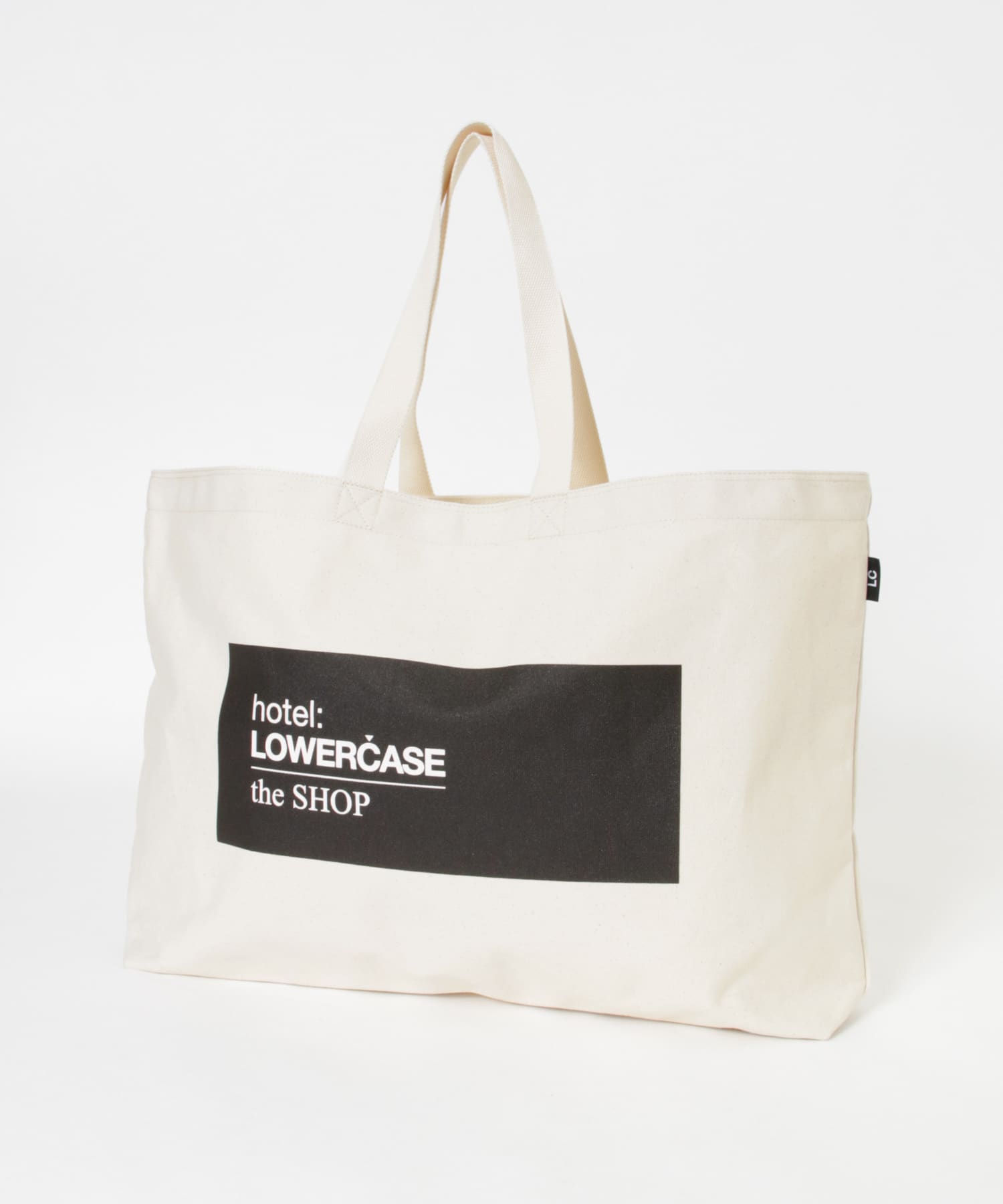 『別注』LOWERCASE×URBS　キャンバストートXL WHITE FREE