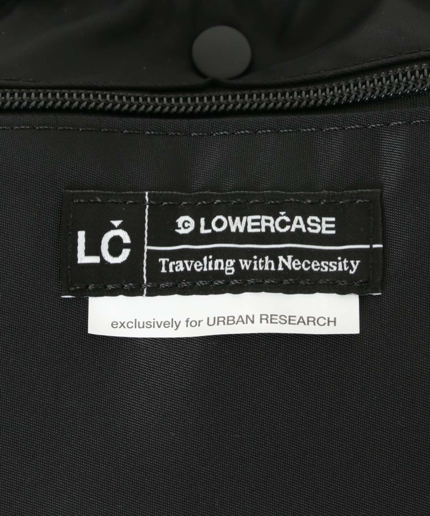 別注』LOWERCASE×URBS パッカブルバックボストン(FREE BLACK): バッグ