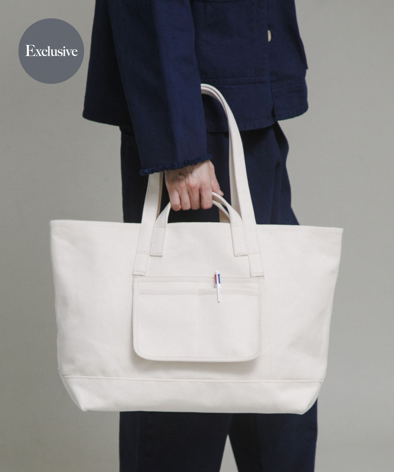 『別注』LOWERCASE×URBS　FACE トート WHITE FREE