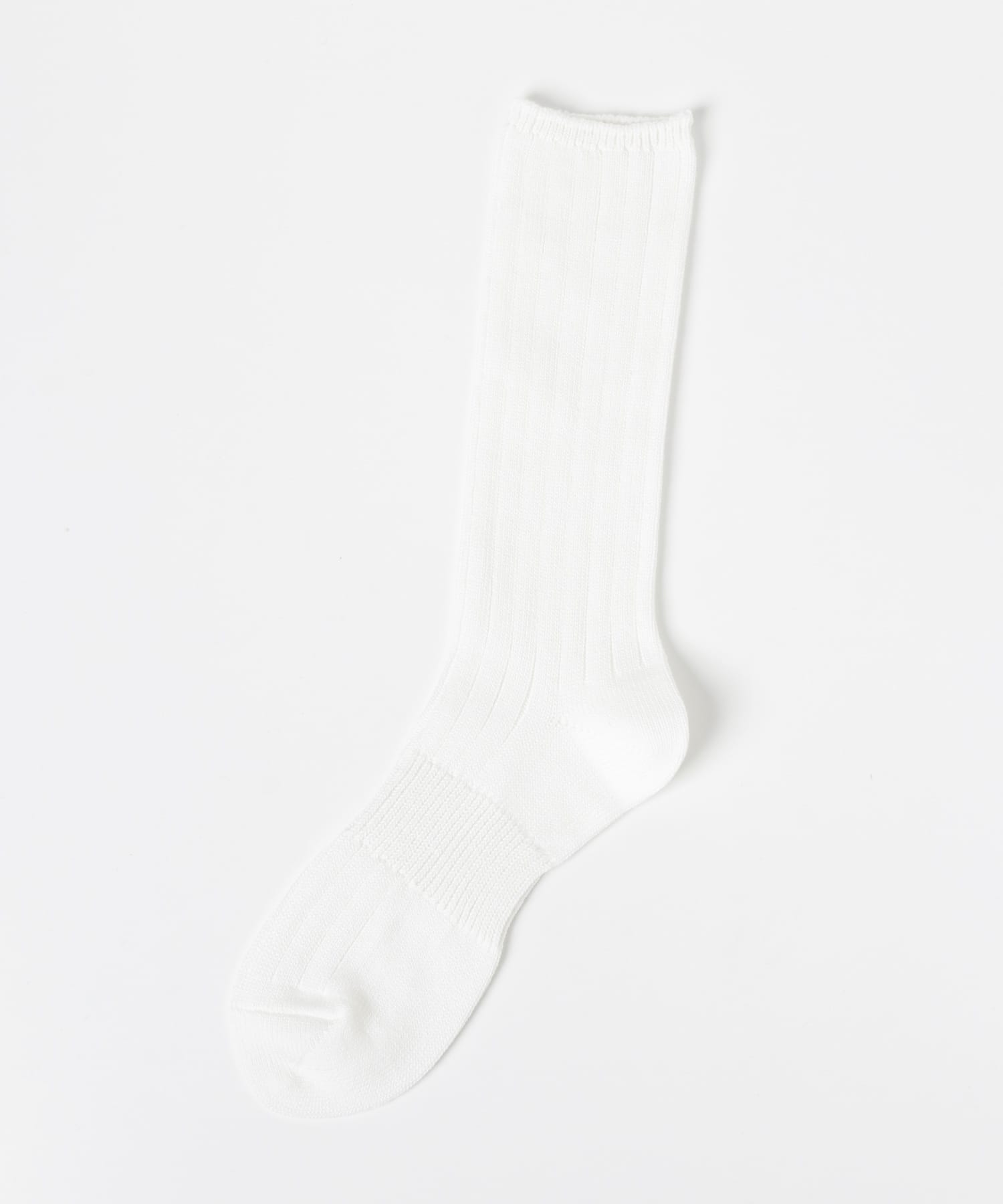 VIBSOX　LOOSE RIB SOCKS White FREE