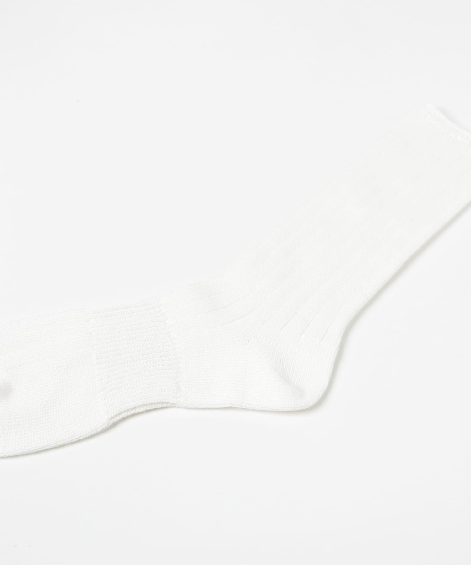 VIBSOX　LOOSE RIB SOCKS White FREE