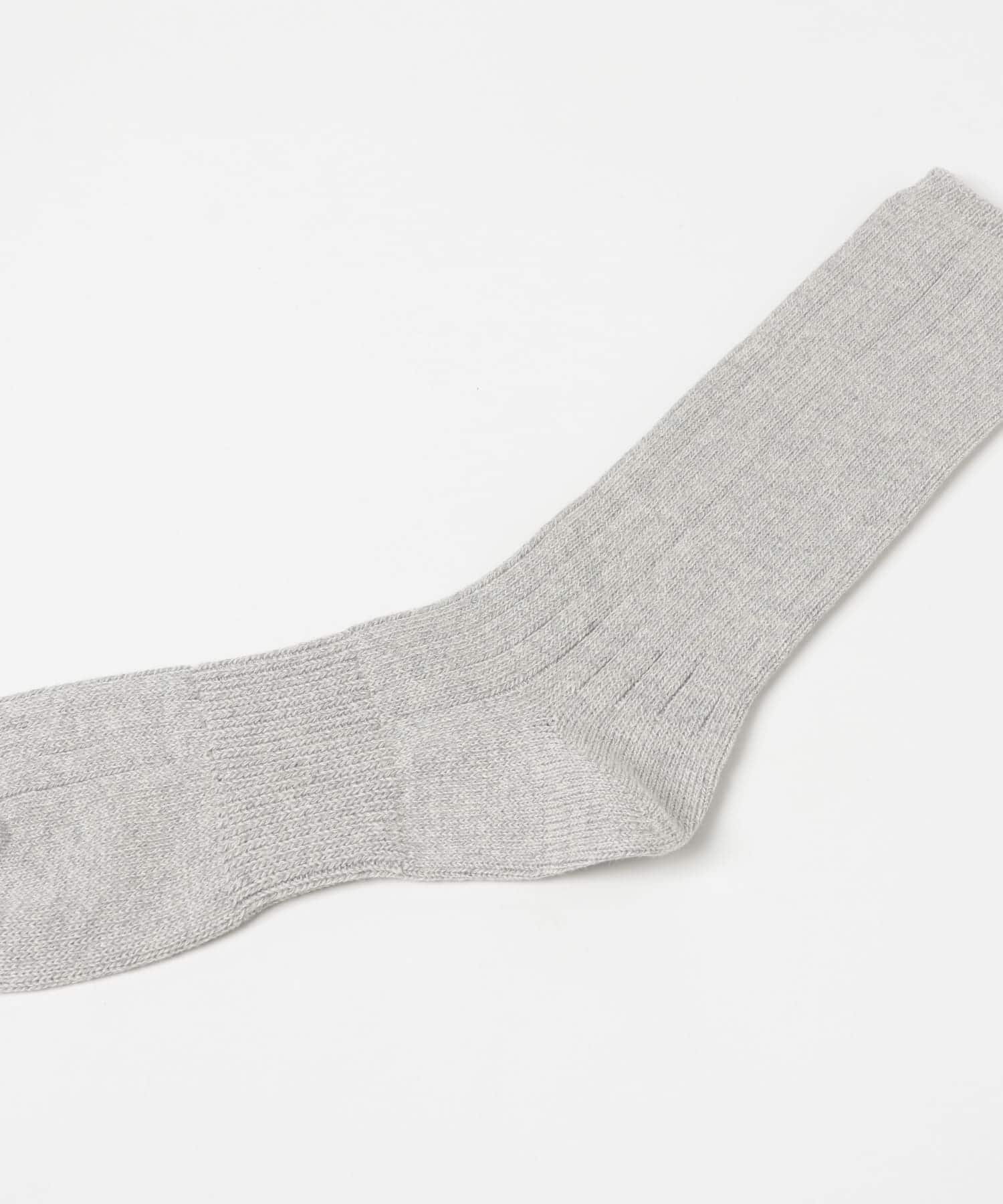 VIBSOX　LOOSE RIB SOCKS L HGREY FREE