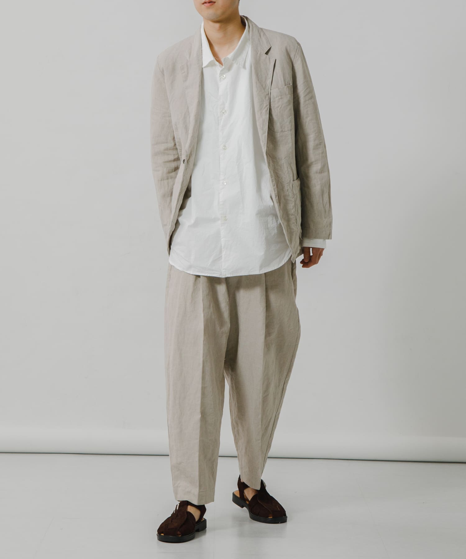 Gurank　Lapel work Jacket Linen