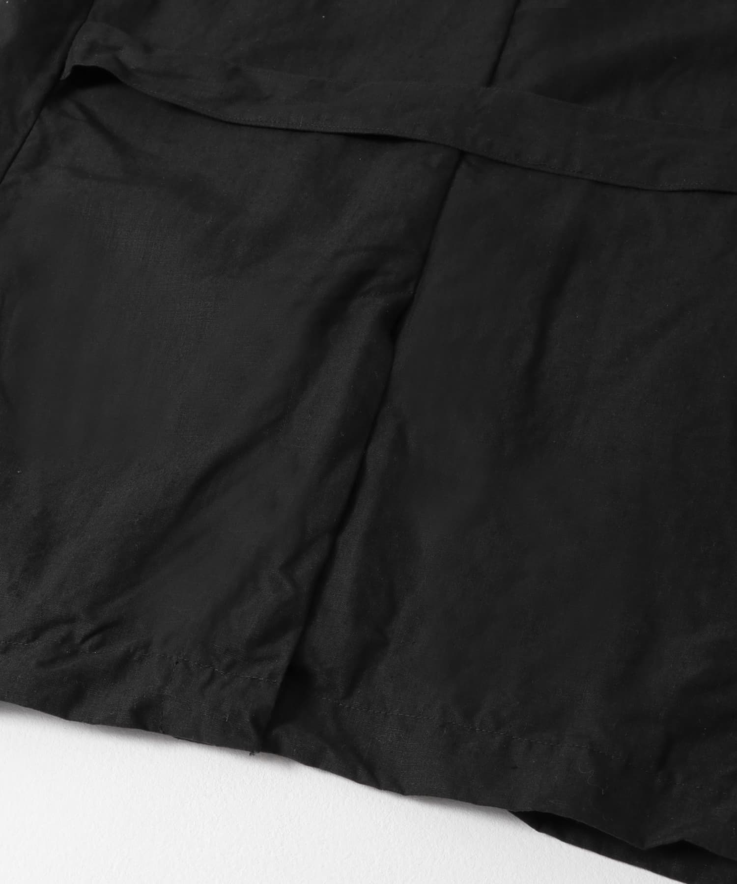 Gurank　Lapel work Jacket Linen BLACK 3