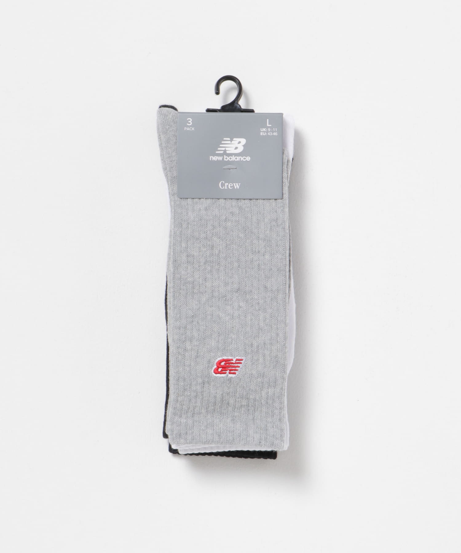NEW BALANCE　パッチロゴ3Pソックス