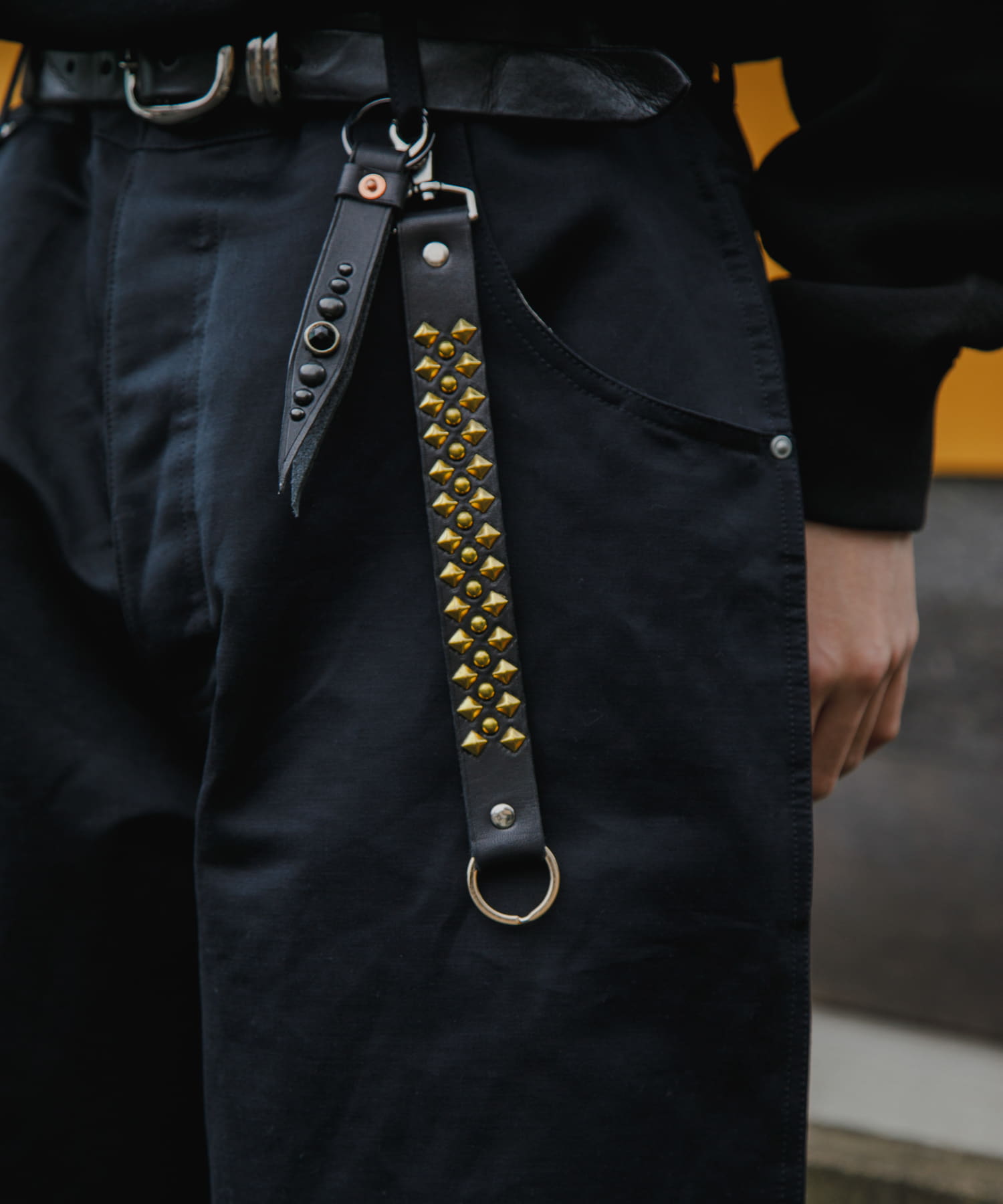 Willow Pants　Vintage Studs Bracelet BLK FREE