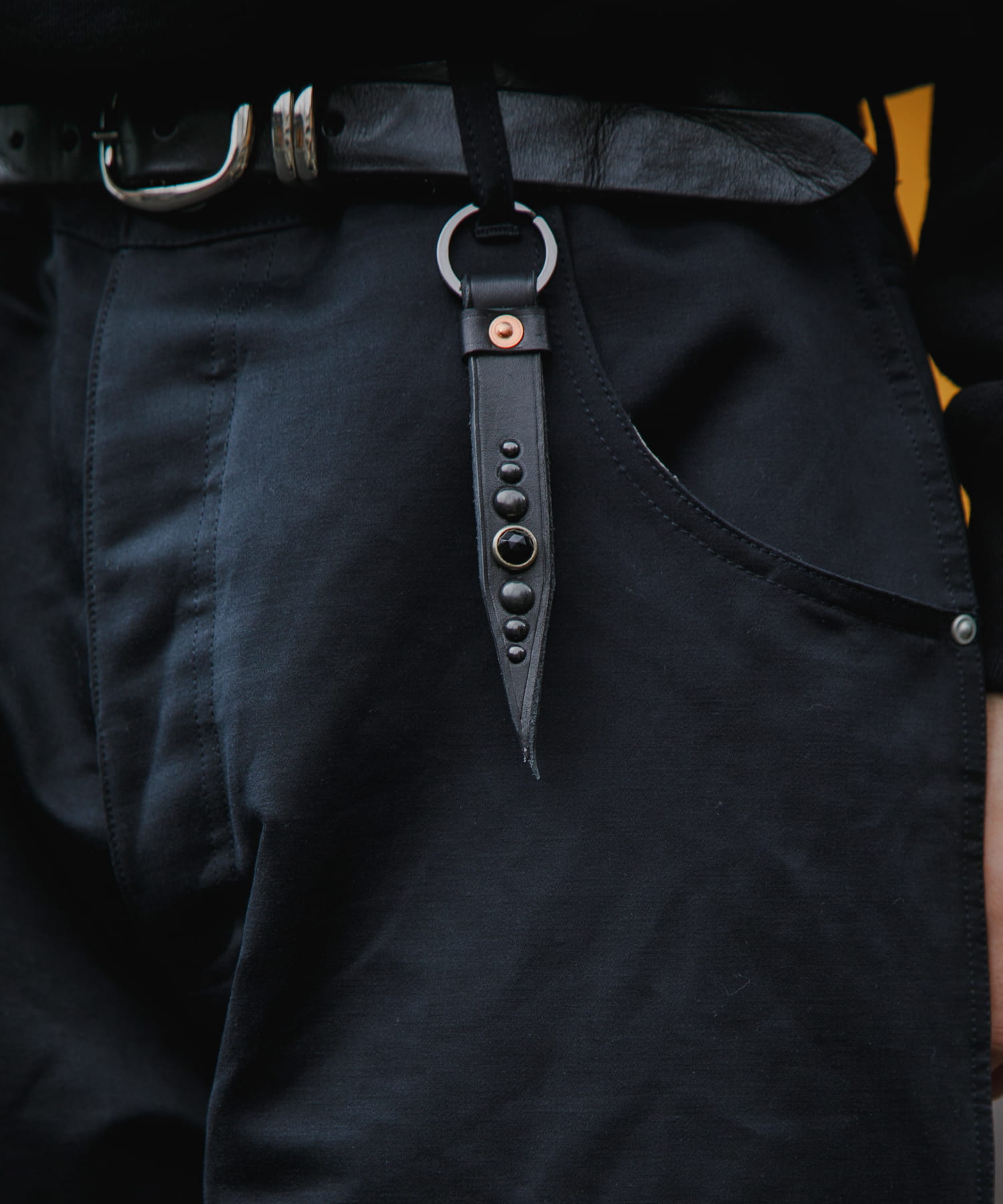 Willow Pants　Vintage Studs Key Holder BLK FREE