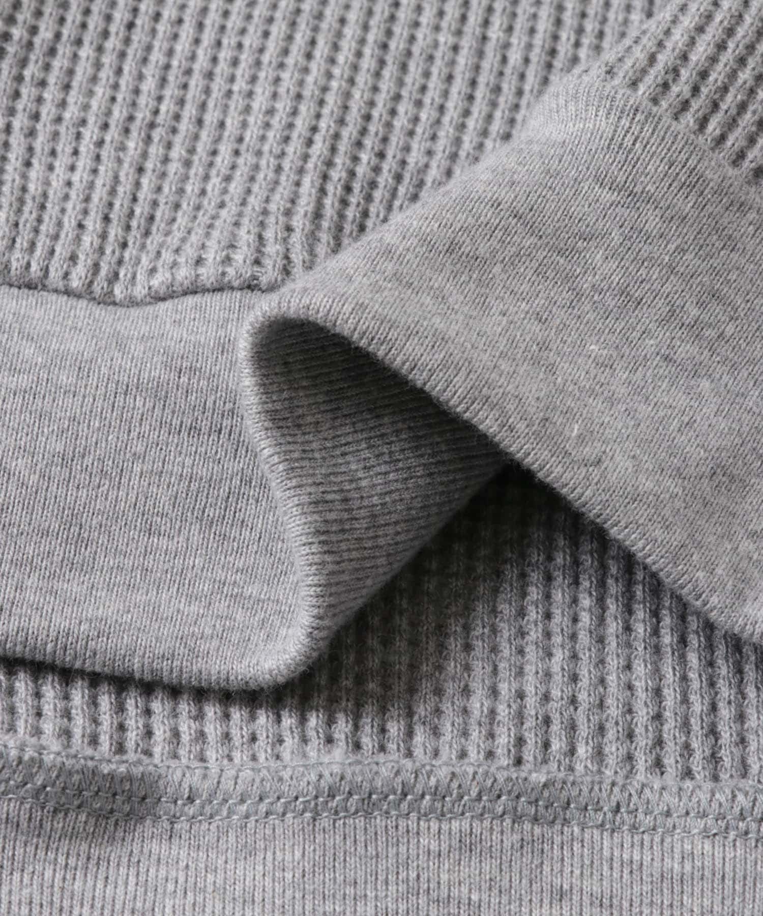 RELAX FIT　ワッフルパーカー GREY FREE