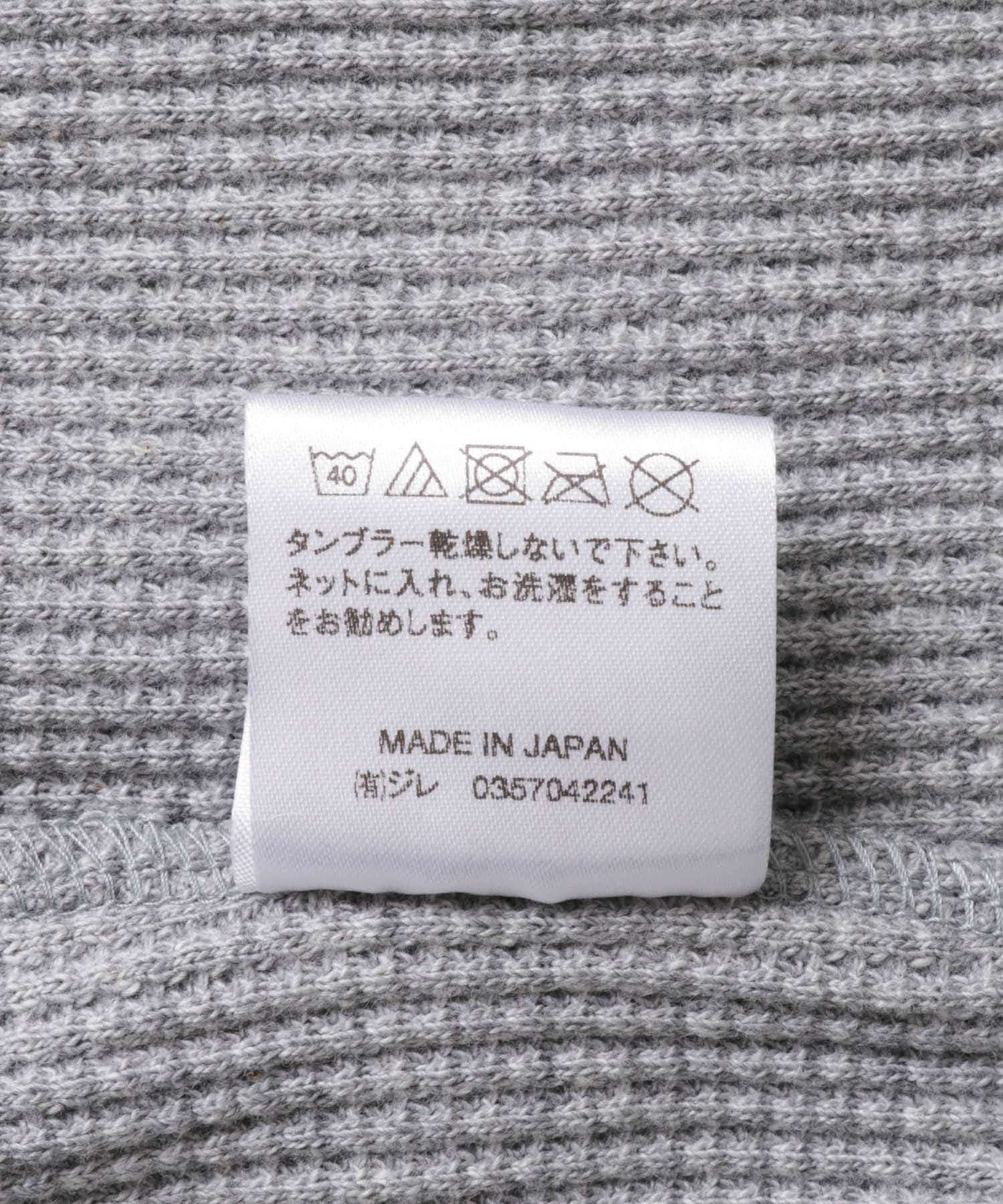 RELAX FIT　ワッフルパーカー GREY FREE