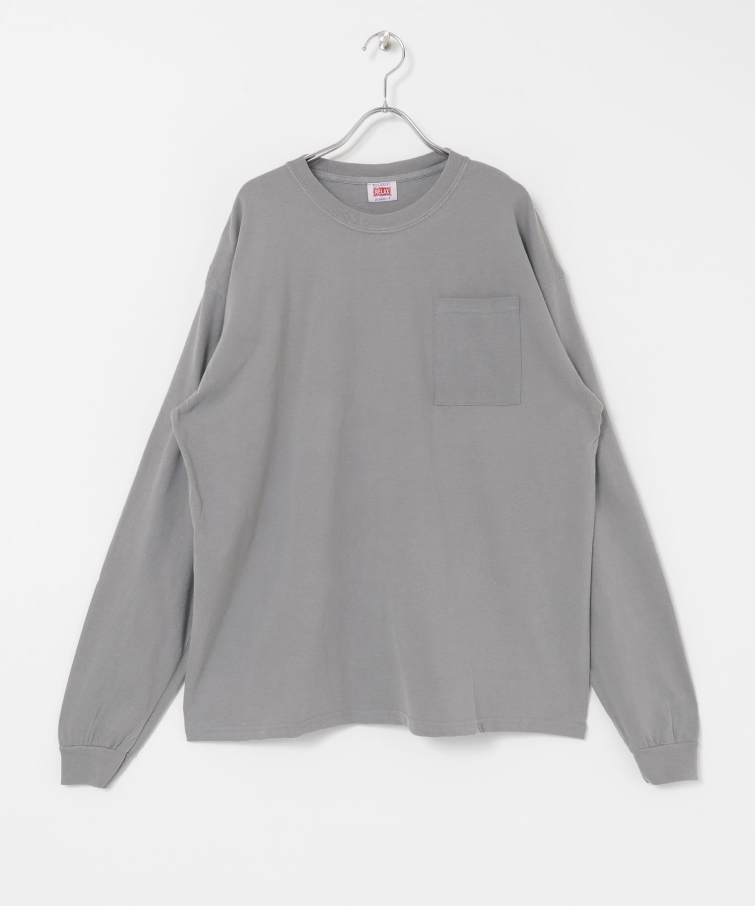 RELAX FIT　ポケットロングスリーブ GREY FREE