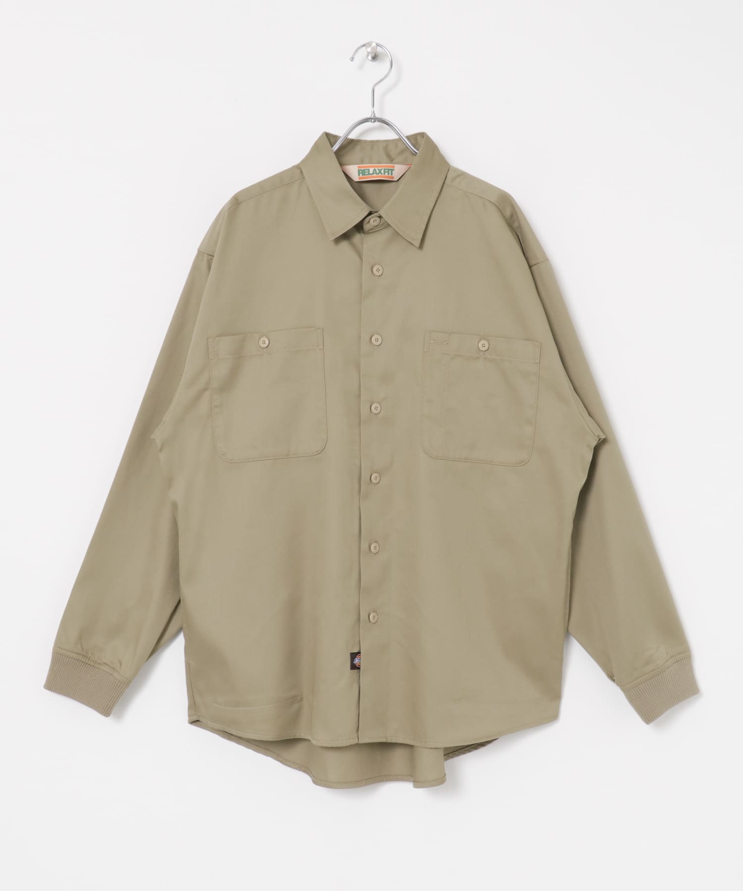 RELAX FIT　Workshirts KHAKI M