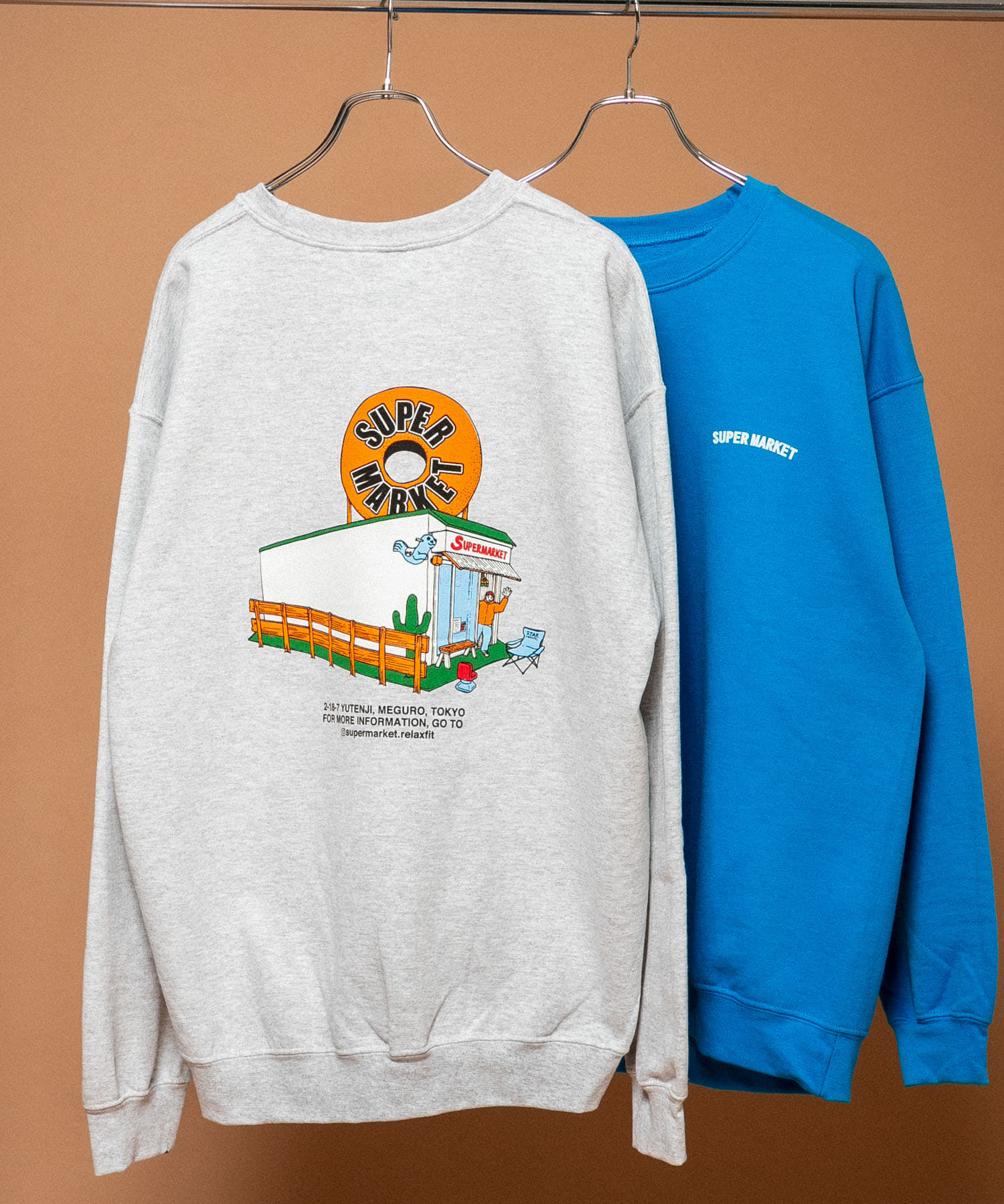 SUPERMARKET　SMドーナツスウェット ASH M