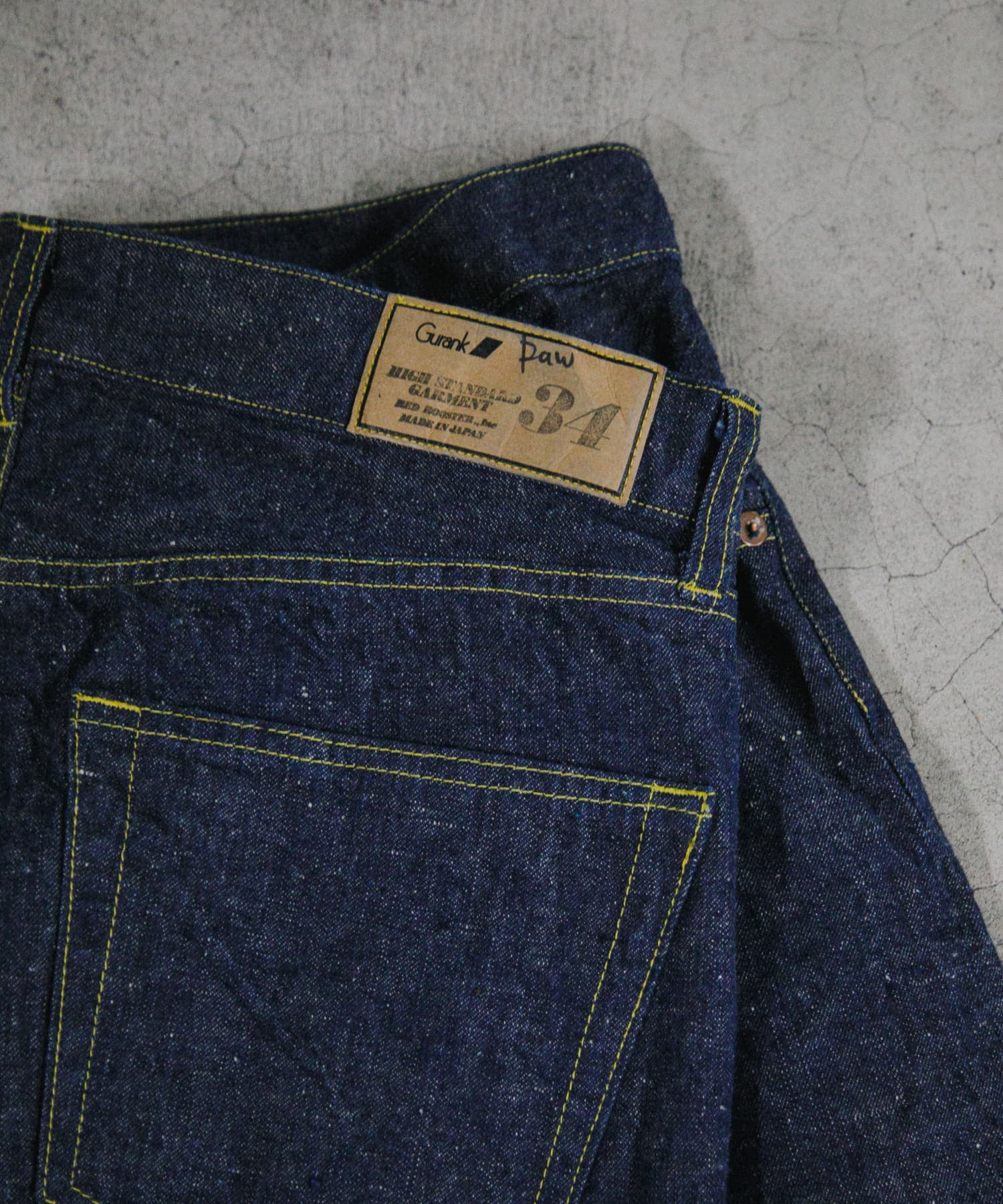 Gurank　Selvedge denim pant INDIGO 34