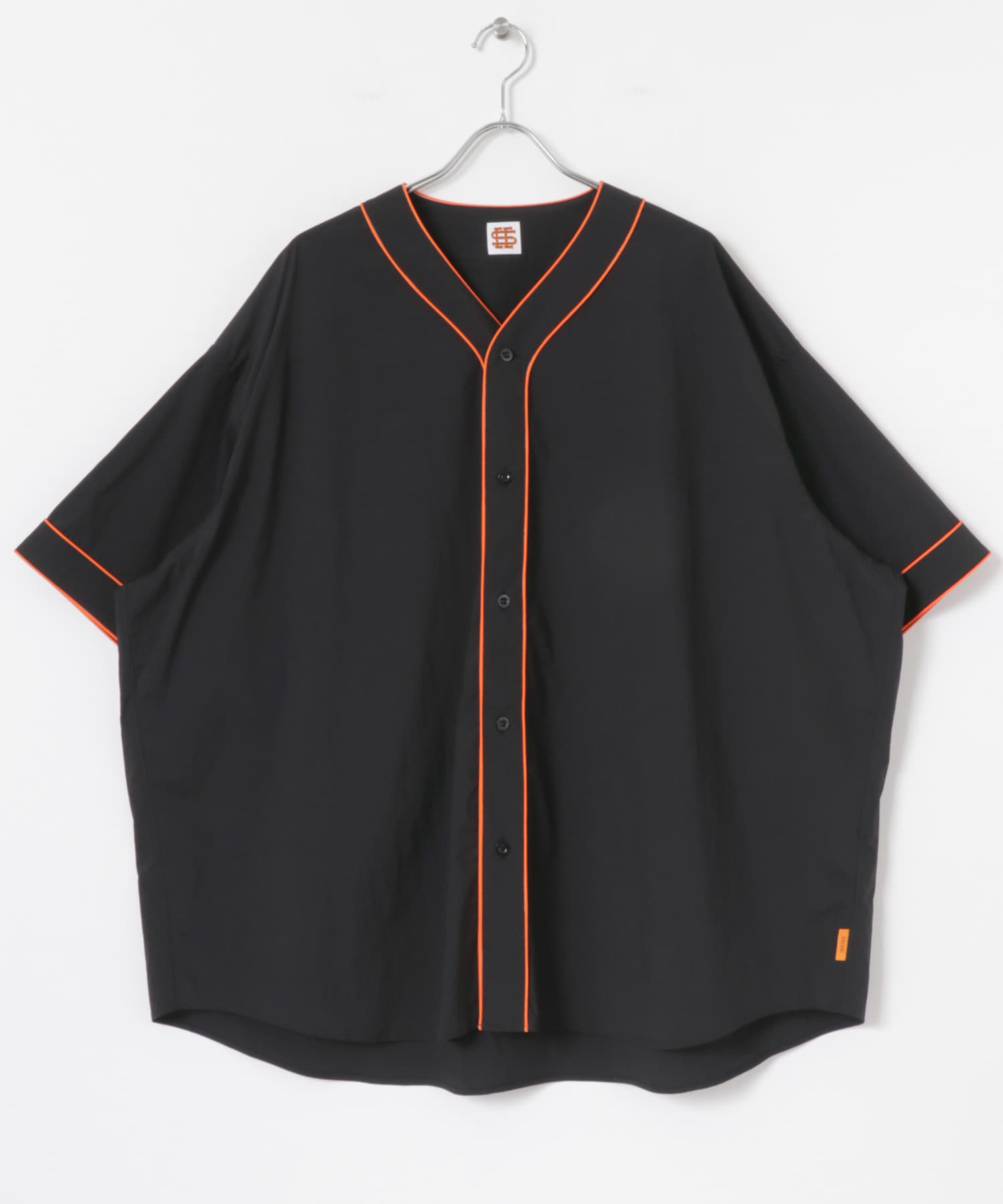 SEE SEE ベースボールシャツ XXXXL SEE SEE NYLON BASEBALL SHIRTS(XXXXL BLACK): トップス｜URBAN