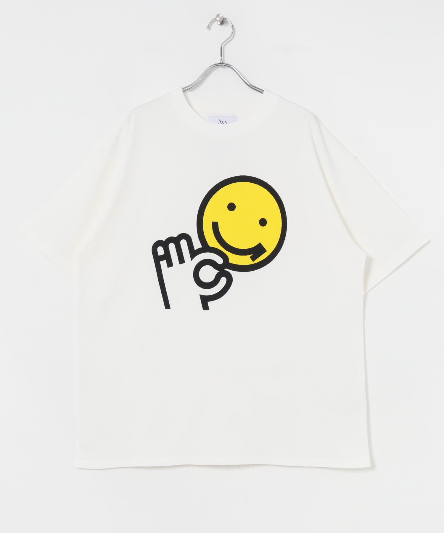 Acy　SMILEy TEE WHITE 2
