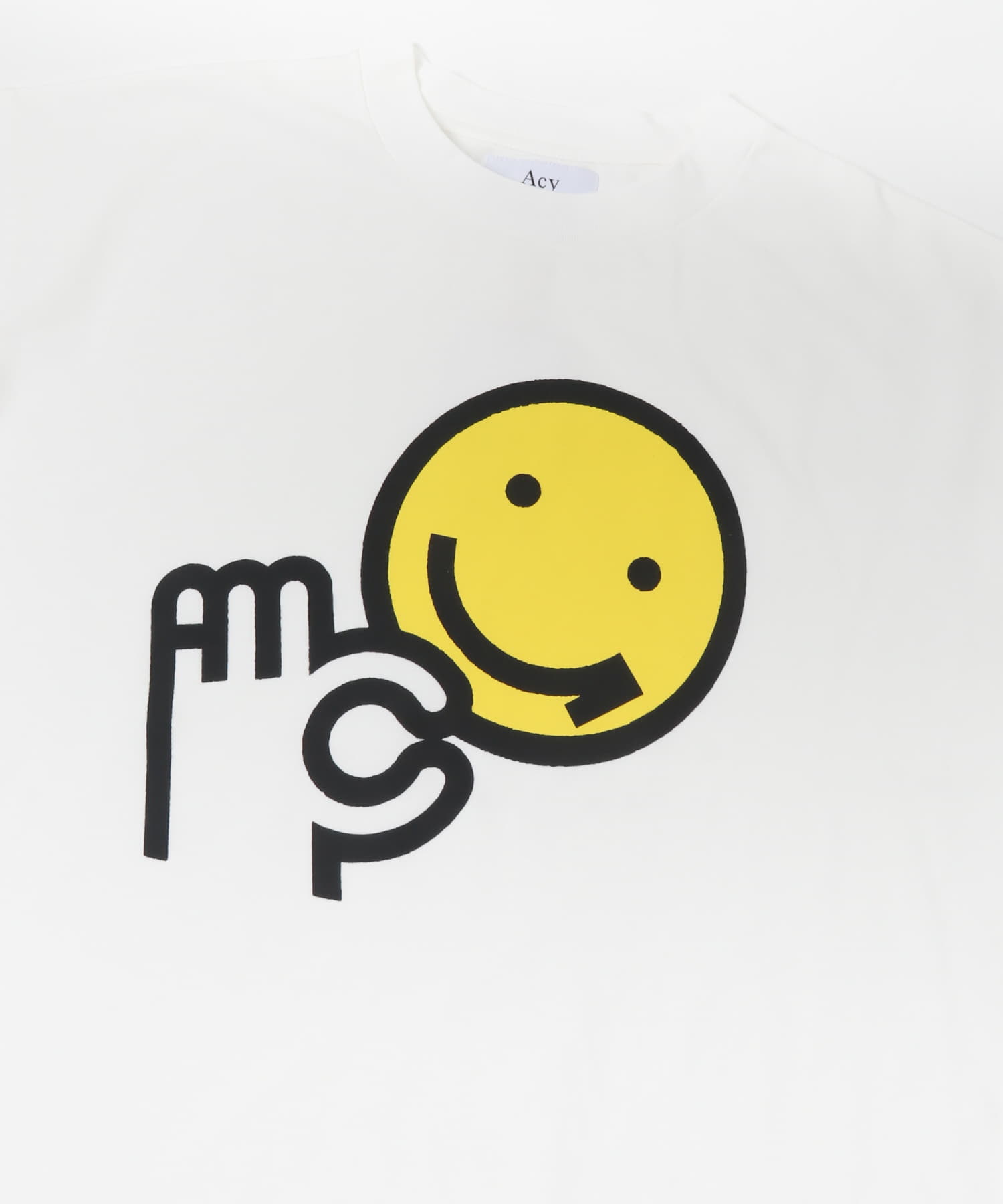Acy　SMILEy TEE WHITE 2