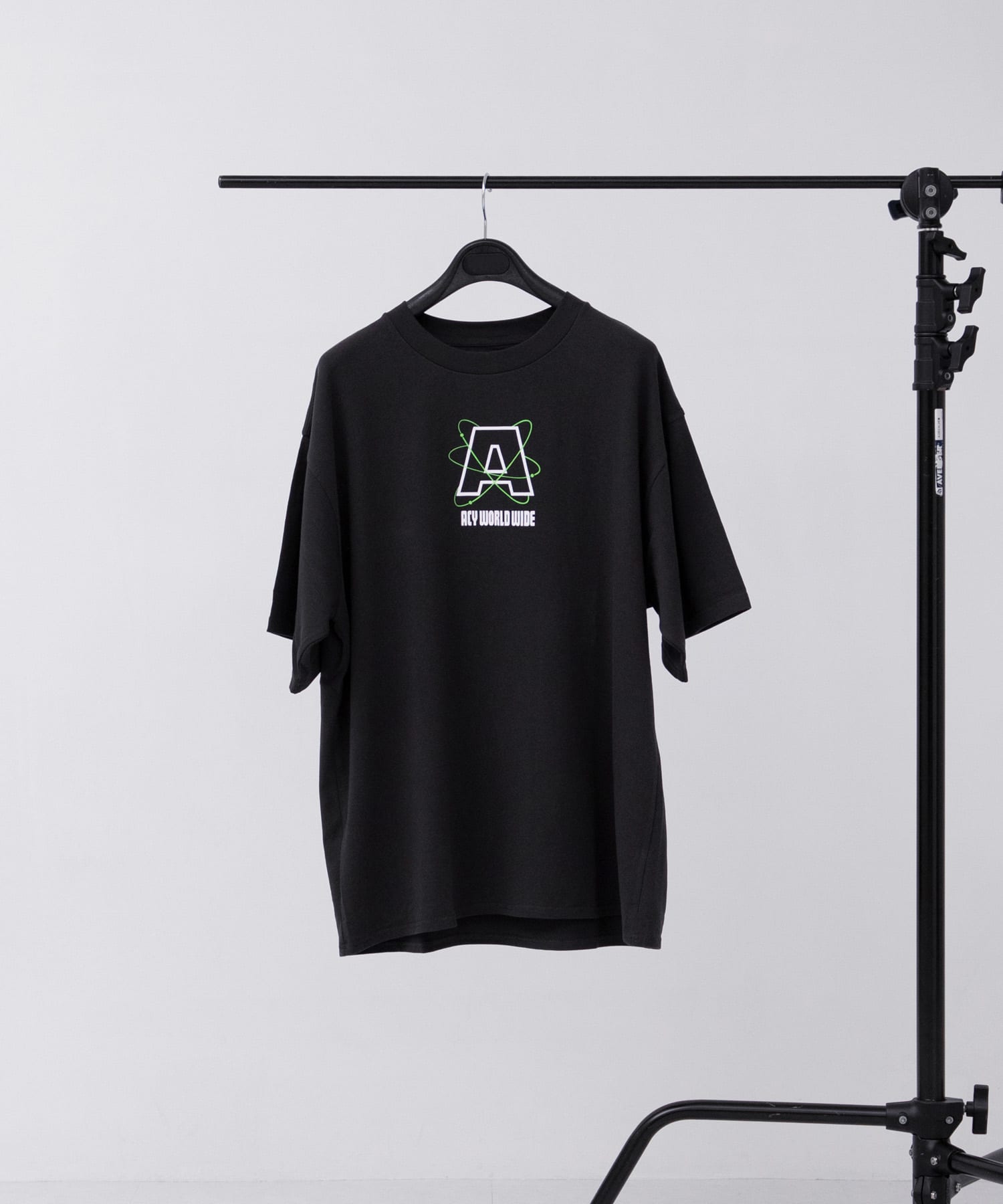 Acy　WORLD WIDE TEE L.BLACK 2