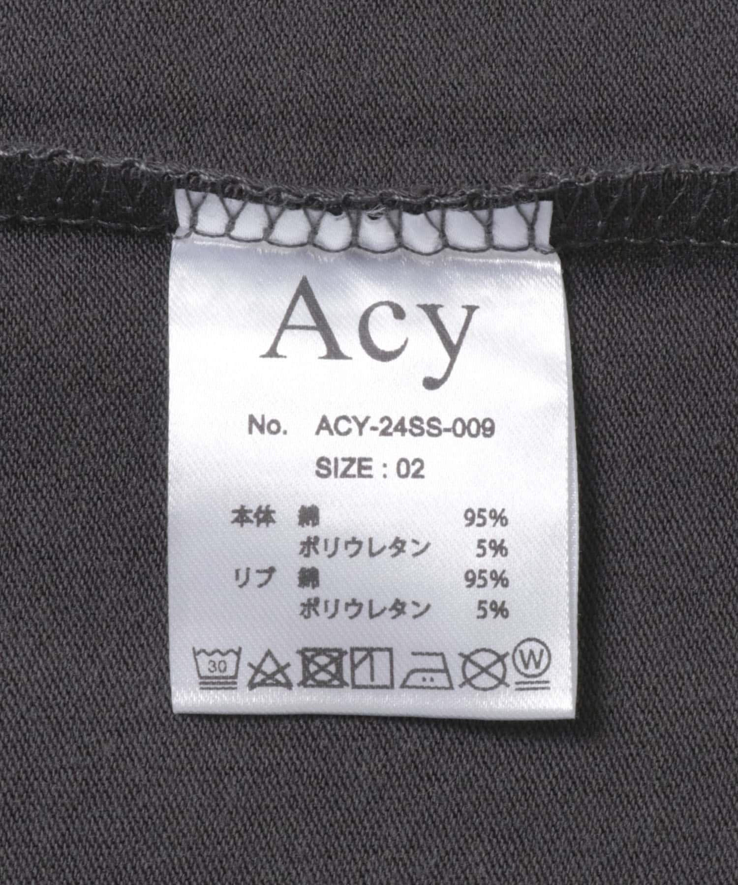 Acy　WORLD WIDE TEE L.BLACK 2