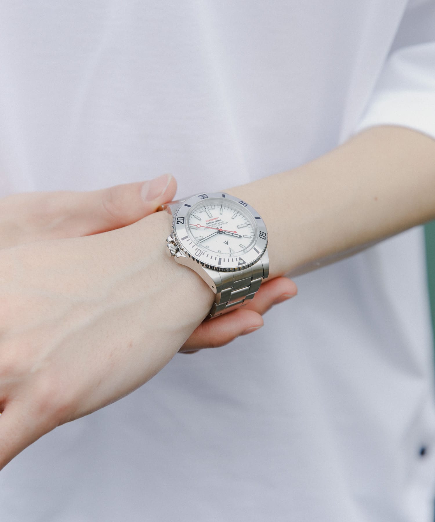 NAVAL WATCH NAVALWATCH by LOWERCASE for URBS(FREE WHITE