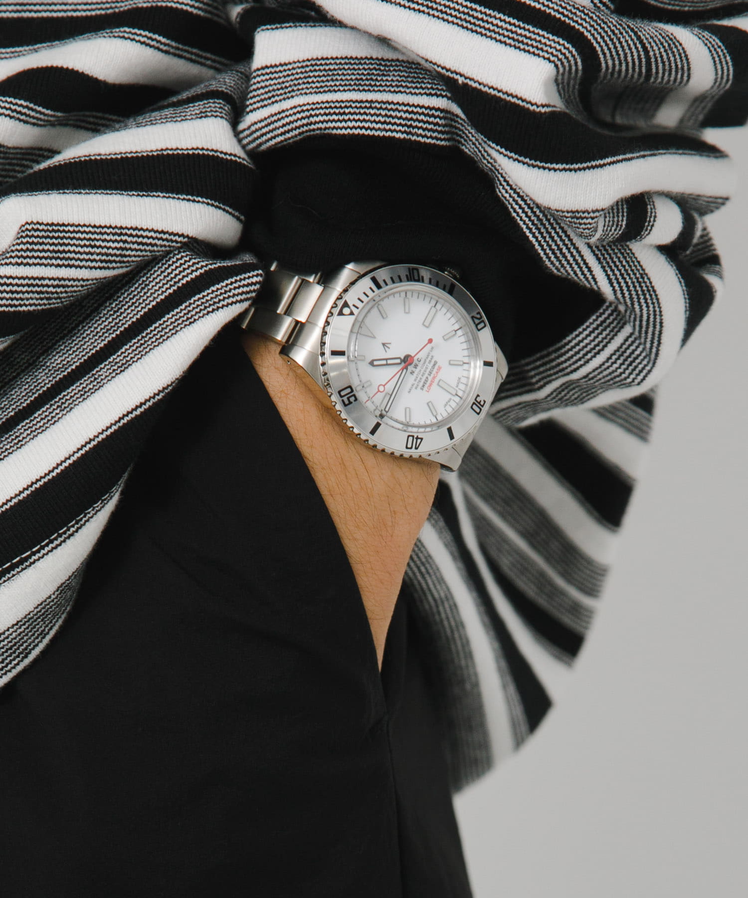 NAVAL WATCH NAVALWATCH by LOWERCASE for URBS(FREE WHITE