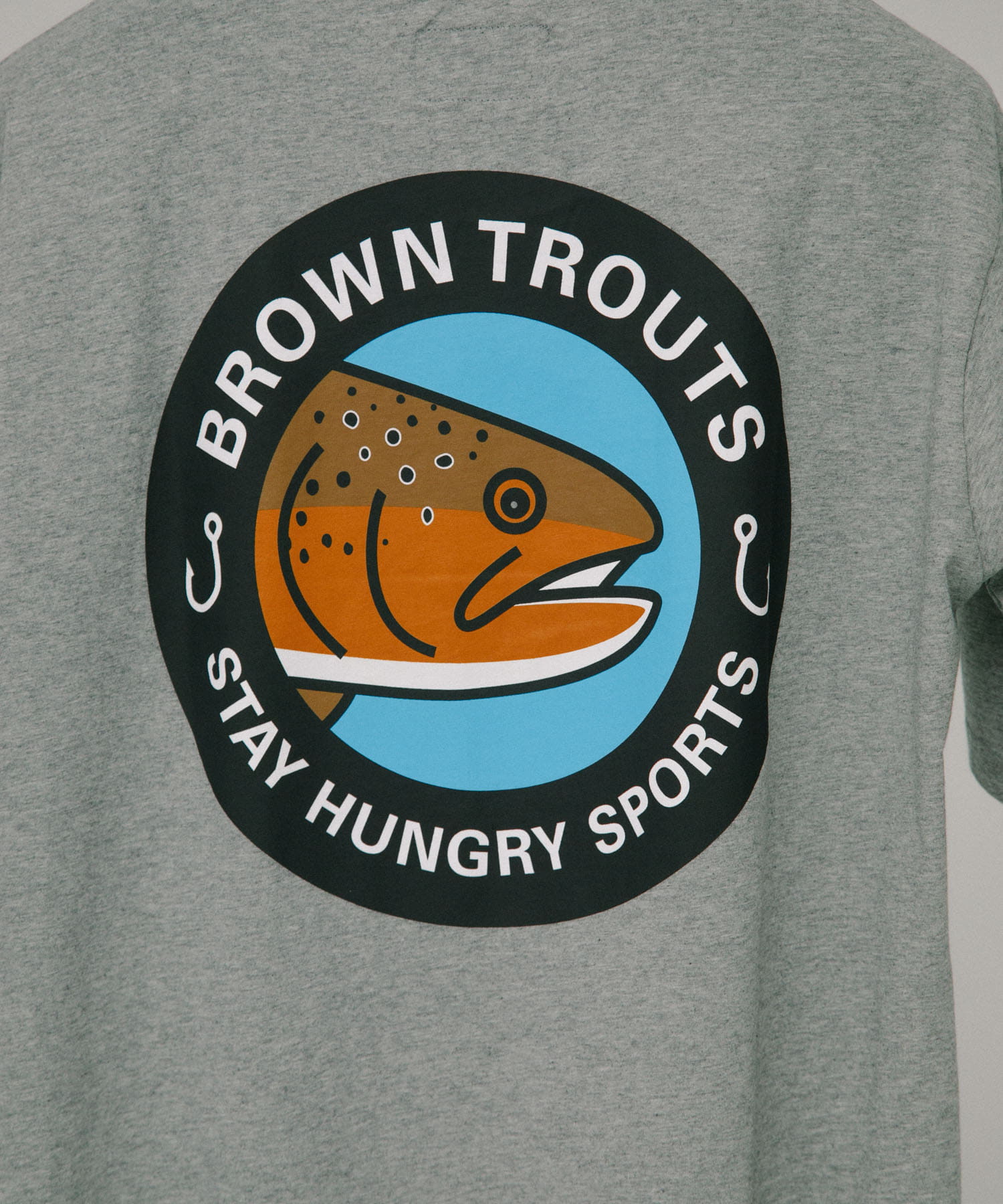 STAY HUNGRY　BROWNTROUTS T-SHIRTS GREY M