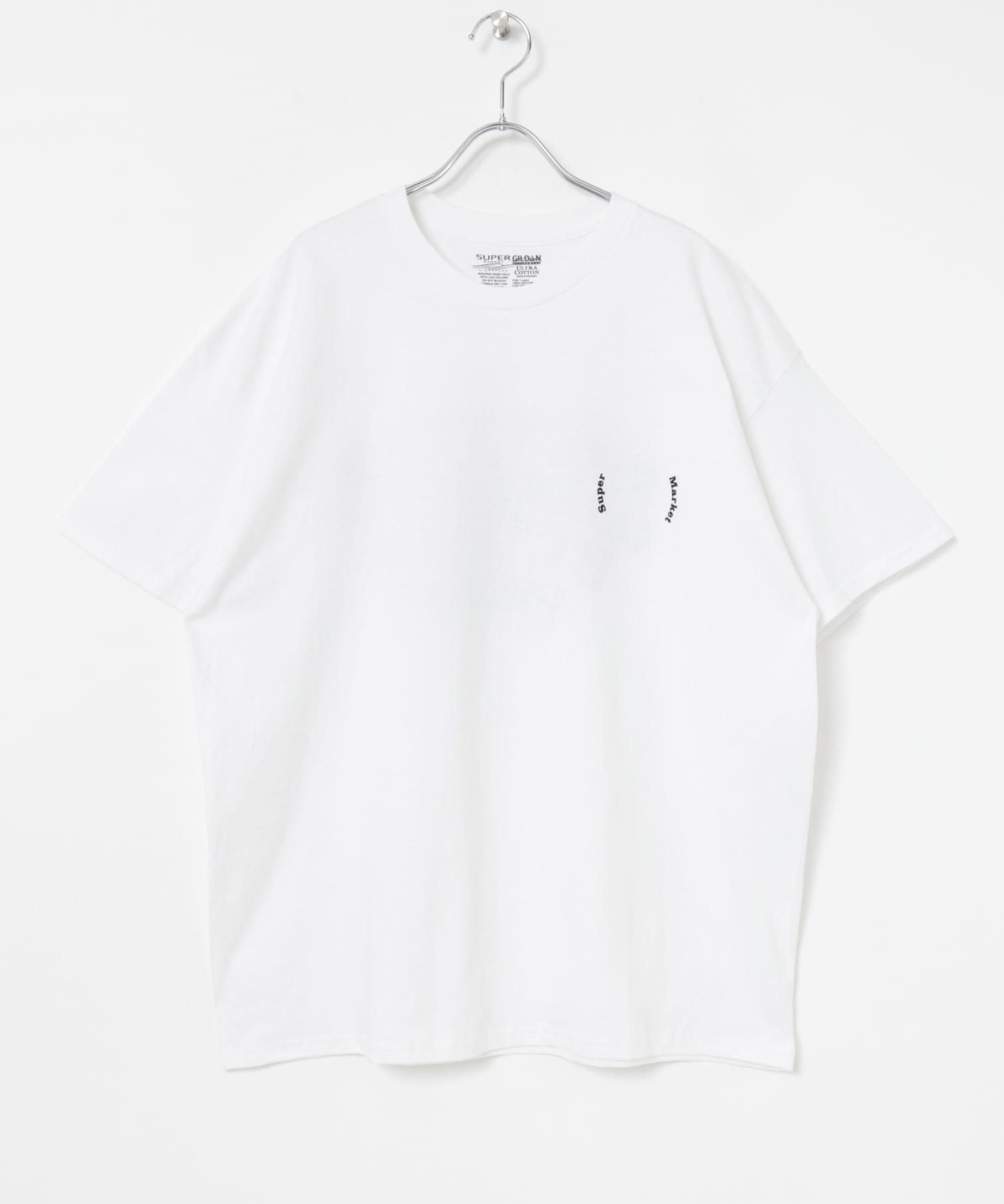 SUPERMARKET　SMサークルT-SHIRTS WHITE FREE