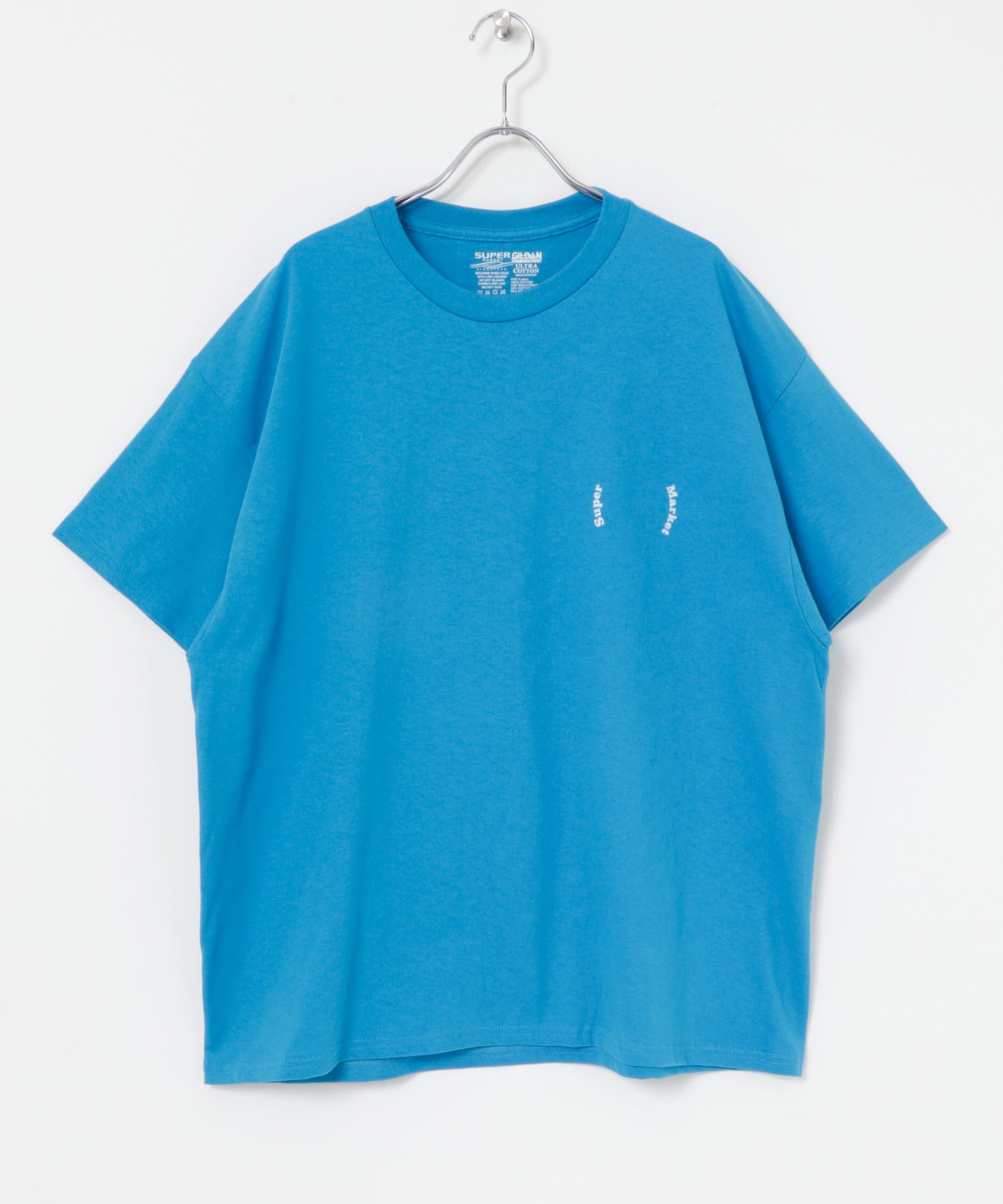 SUPERMARKET　SMサークルT-SHIRTS BLUE FREE
