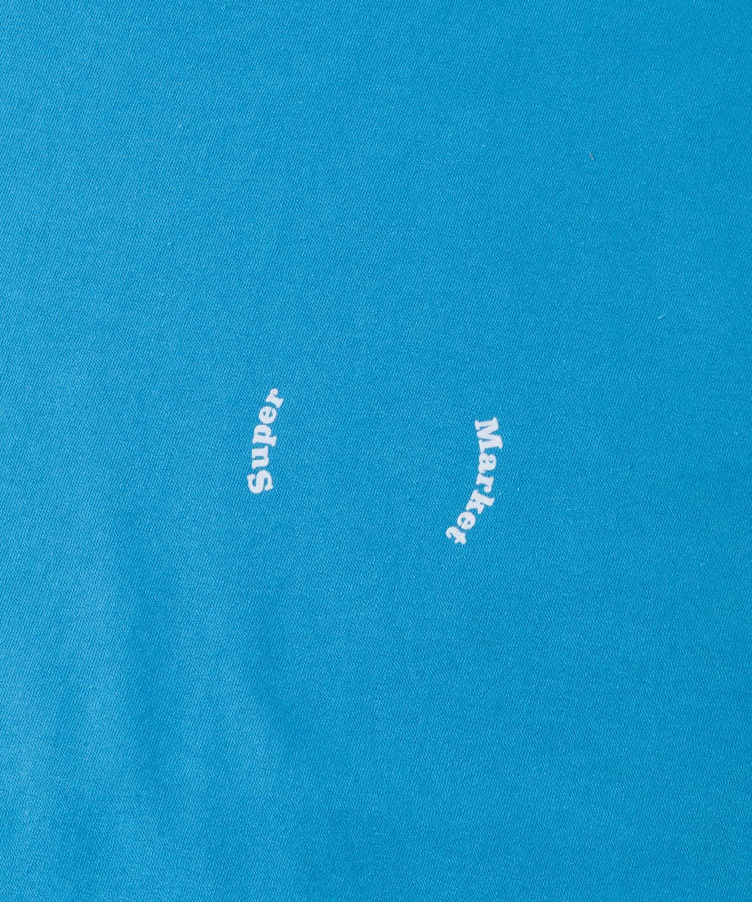 SUPERMARKET　SMサークルT-SHIRTS BLUE FREE
