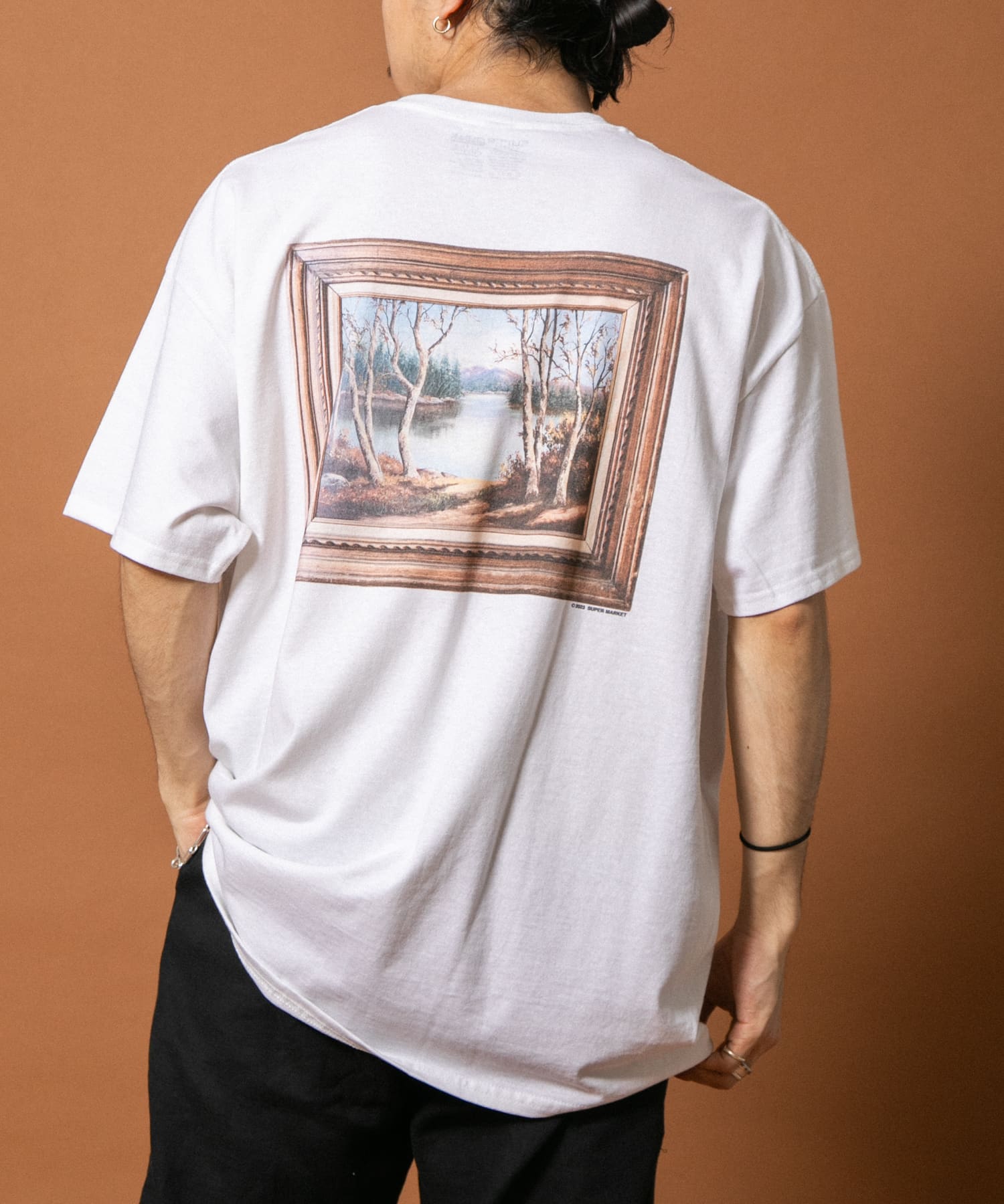 SUPERMARKET　SM絵画T-SHIRTS D