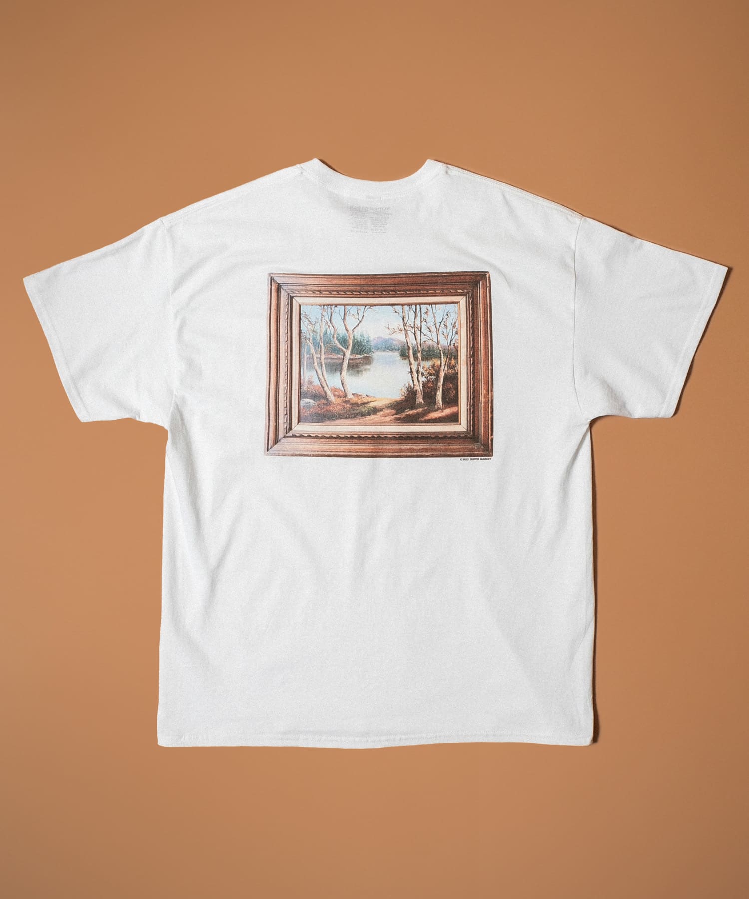 SUPERMARKET　SM絵画T-SHIRTS D WHITE FREE