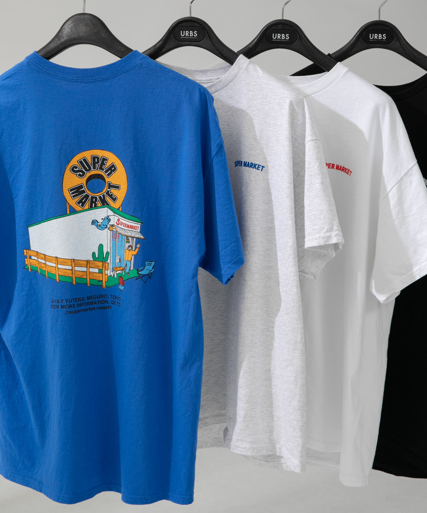 SUPERMARKET　SMドーナツ Tシャツ BLUE L