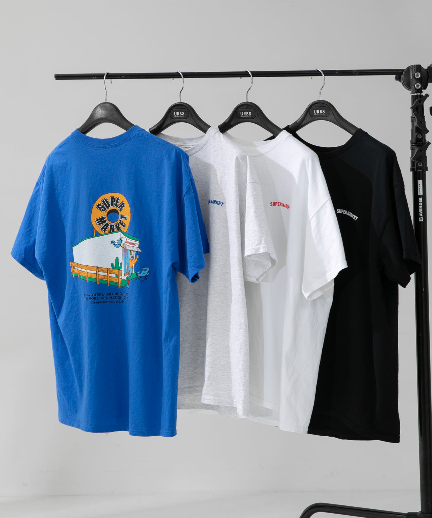 SUPERMARKET　SMドーナツ Tシャツ BLUE L
